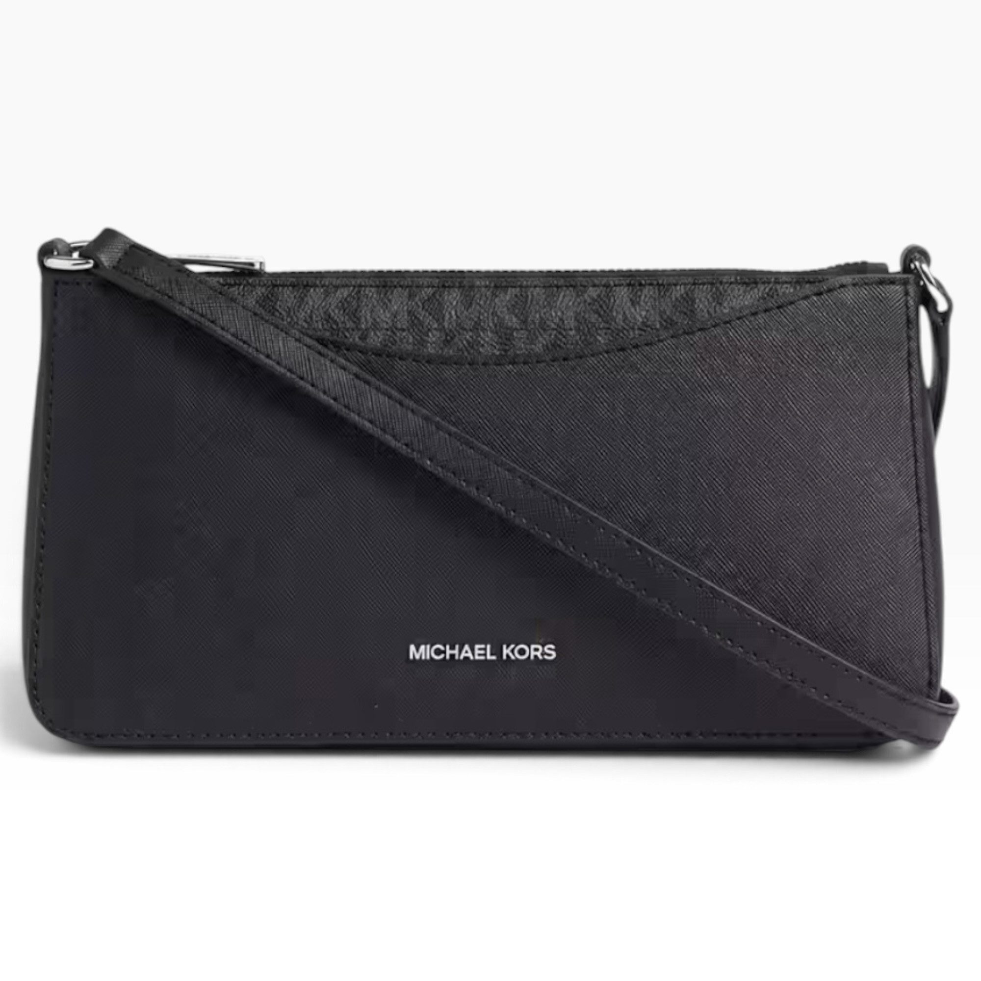 MICHAEL KORS Umhängetasche Michael Kors Umhängetasche Jet Set Travel Leder Schwarz/Grau