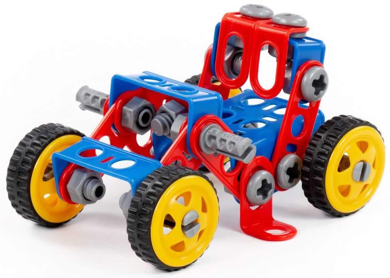 Polesie Konstruktionsset Quad 81-tlg. mit Bauteilen Werkzeug und Anleitung Konstruktions-Spielset, (81 St)