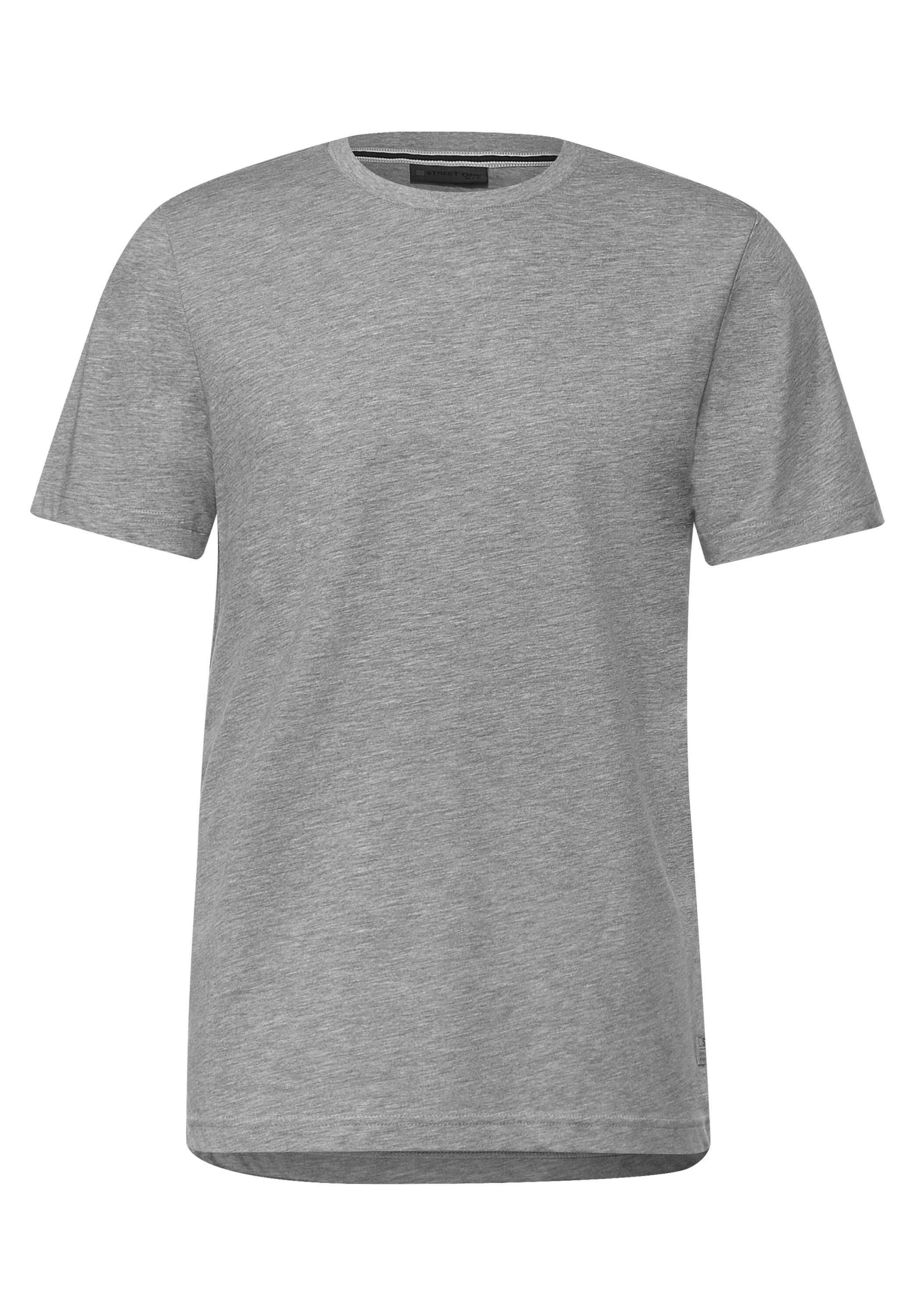 silver Optik STREET T-Shirt Melange in ONE grey MEN melange