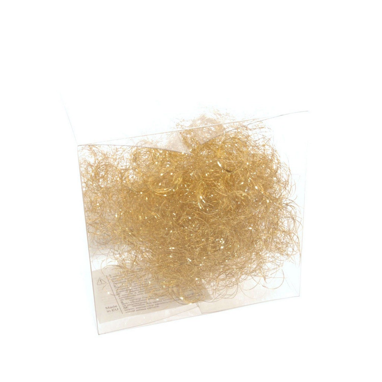 Deko AS Weihnachtsbaumkugel Engelhaar - Gold - leicht gelockt - 1 Box mit 20 g - 59301-20, leicht gelockt