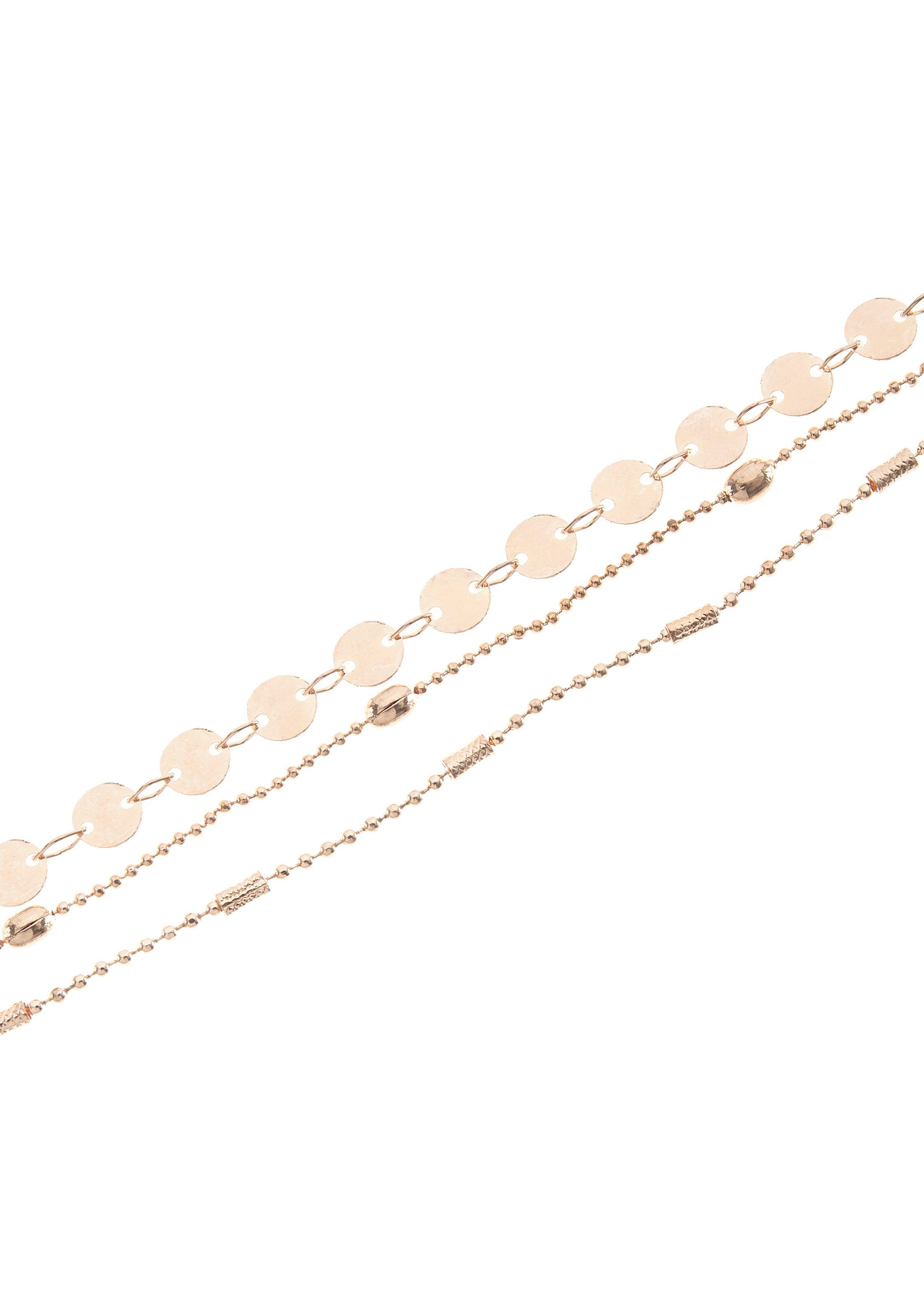 LASCANA Fußkette, mit kleinen Plättchen, Fußkettchen-Armband, Fußketten Set günstig online kaufen