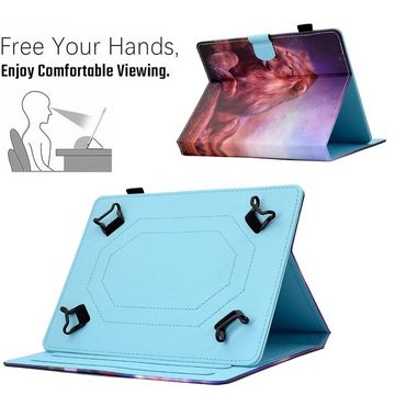 Wigento Tablet-Hülle Für Samsung Galaxy Tab S6 Lite 2024 Universell Motiv 12 Tablet Tasche