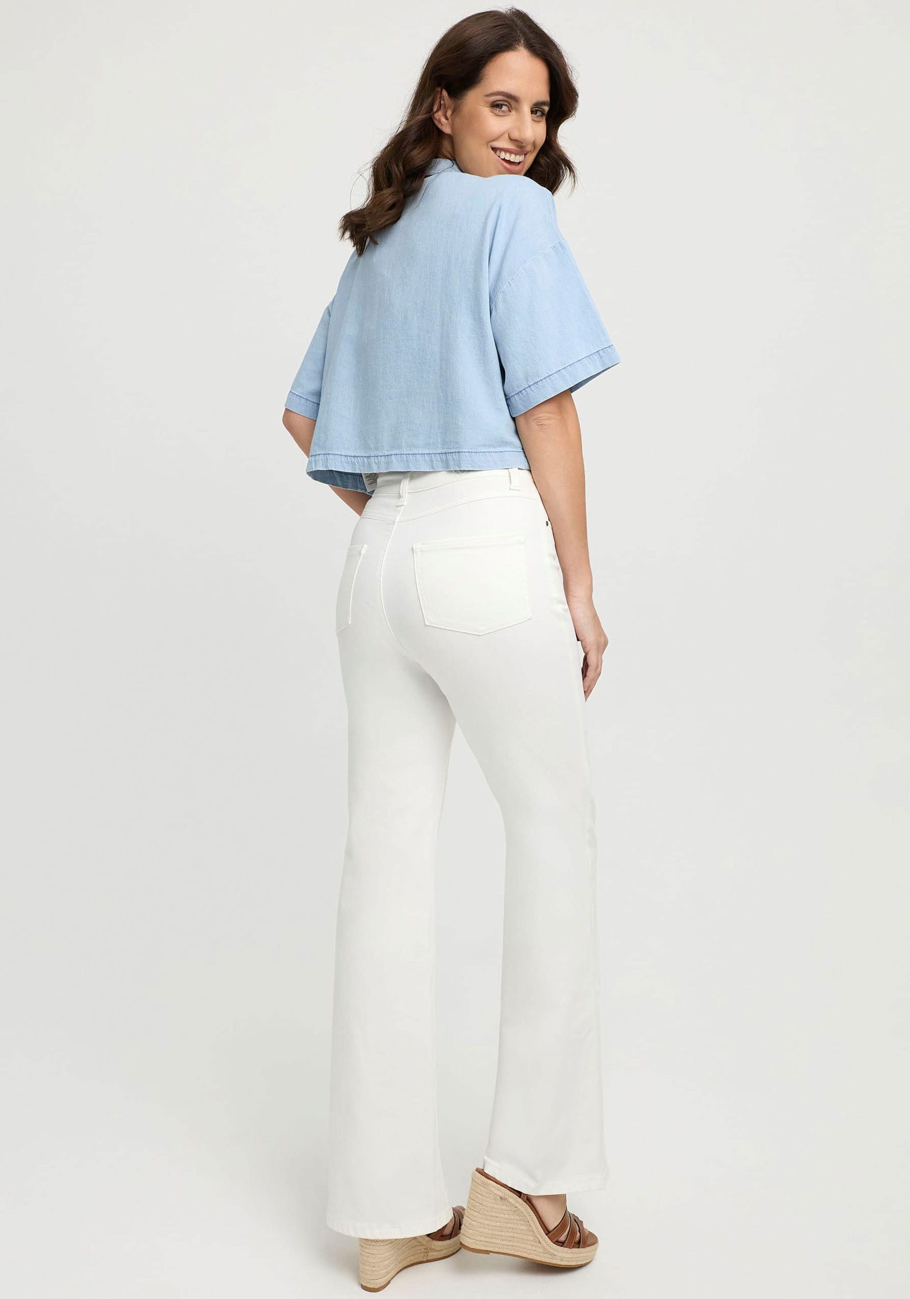 wonderjeans 5-Pocket-Jeans Flared günstig online kaufen