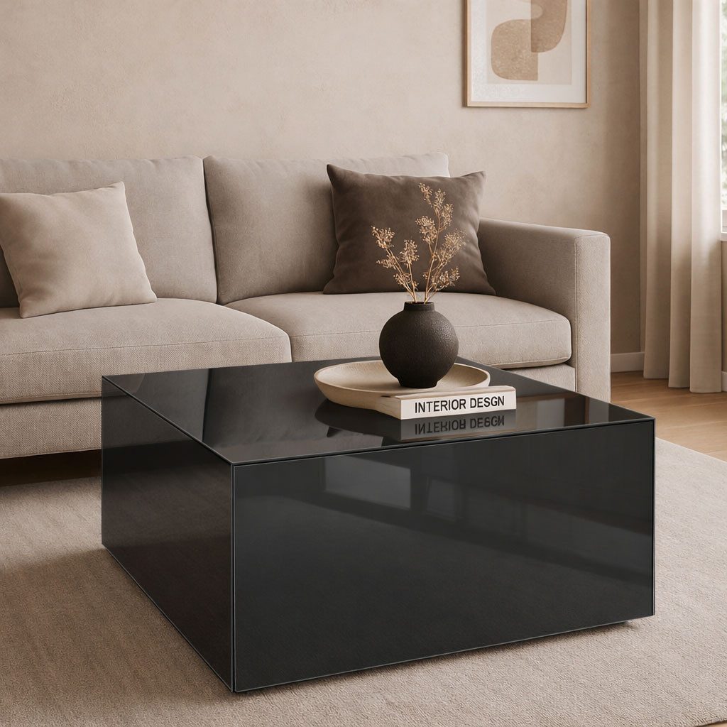 Mäusbacher Couchtisch Nova, Couchtisch auf Rollen BHT 75/42/75 cm mit 1 Schublade, 1 offenes Fach