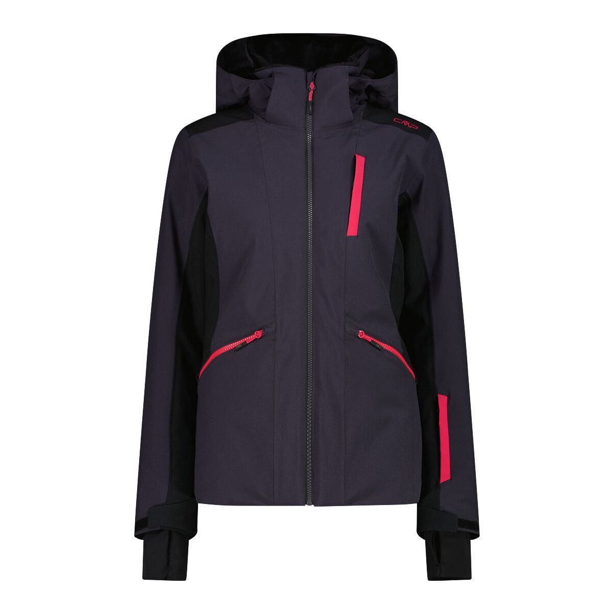 CMP Skijacke Woman Ski Jacket Zip Hood Skijacke mit 4-Wege-Stretch, abnehmbarer Kapuze und