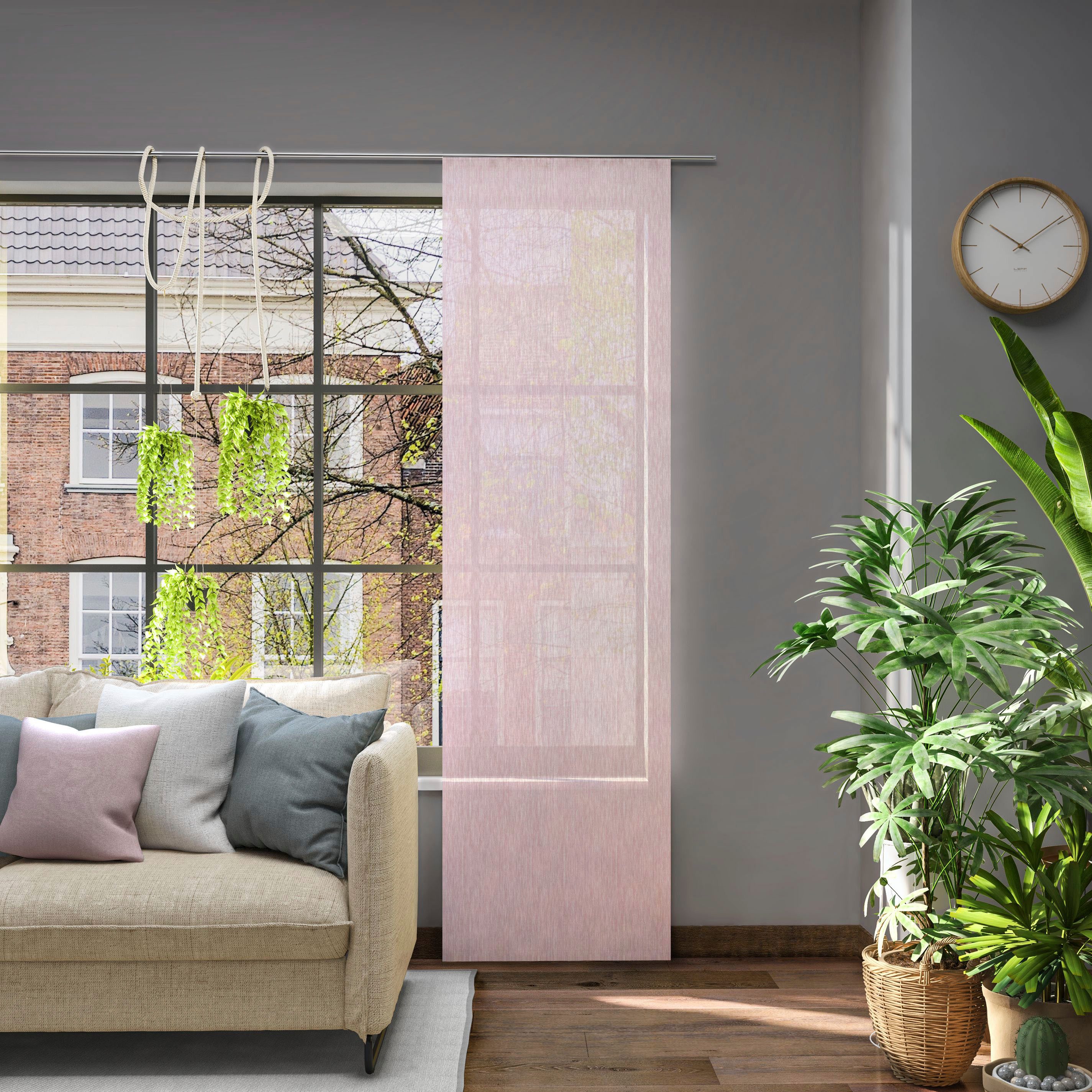 Neutex for you! Schiebegardine Libre-ECO (1 St), halbtransparent, Jacquard, günstig online kaufen