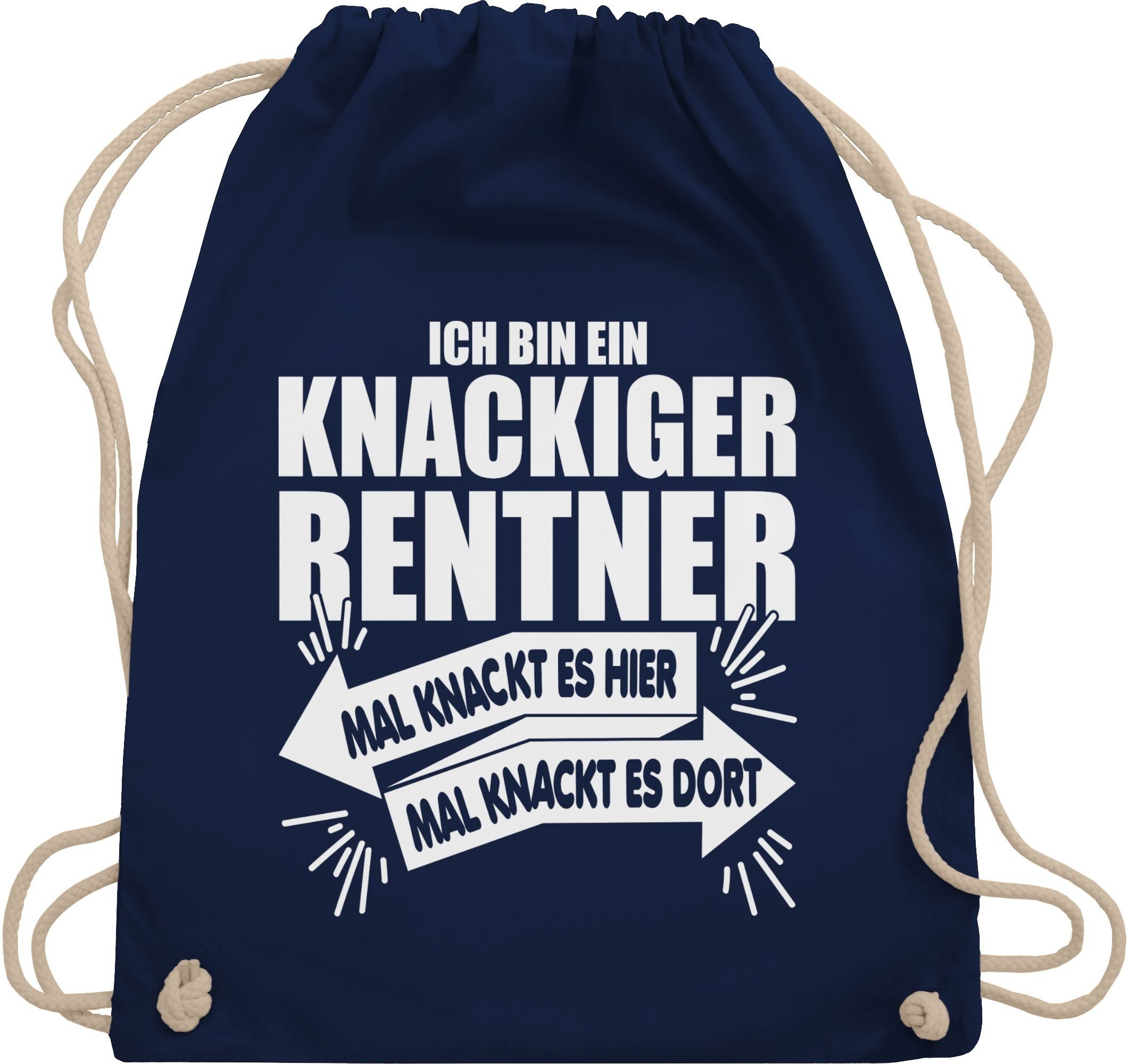 Turnbeutel Ich bin ein knackiger Rentner