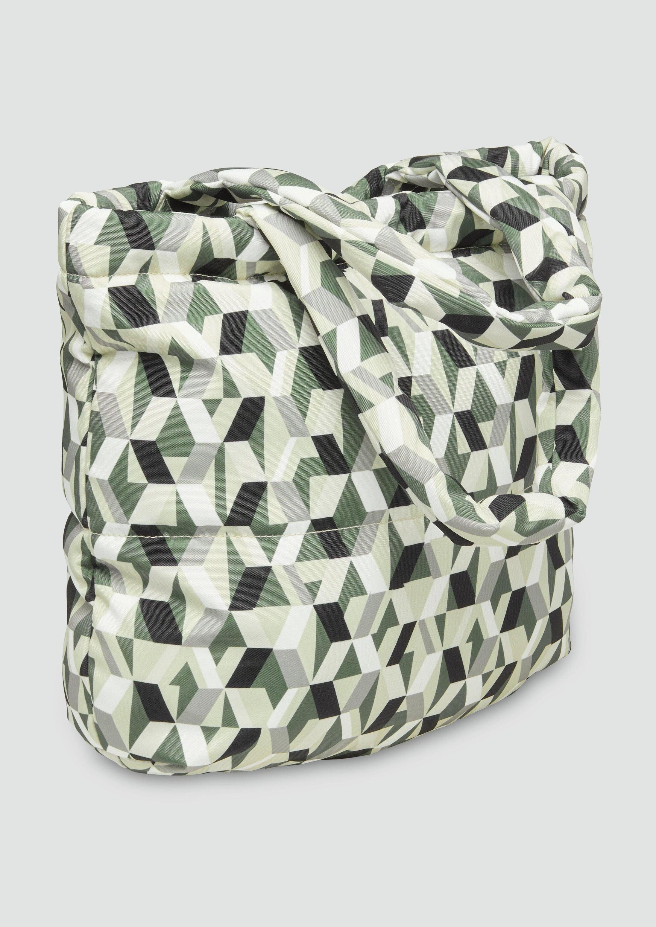 s.Oliver Handtasche Tasche, Shopper aus bedrucktem Nylon