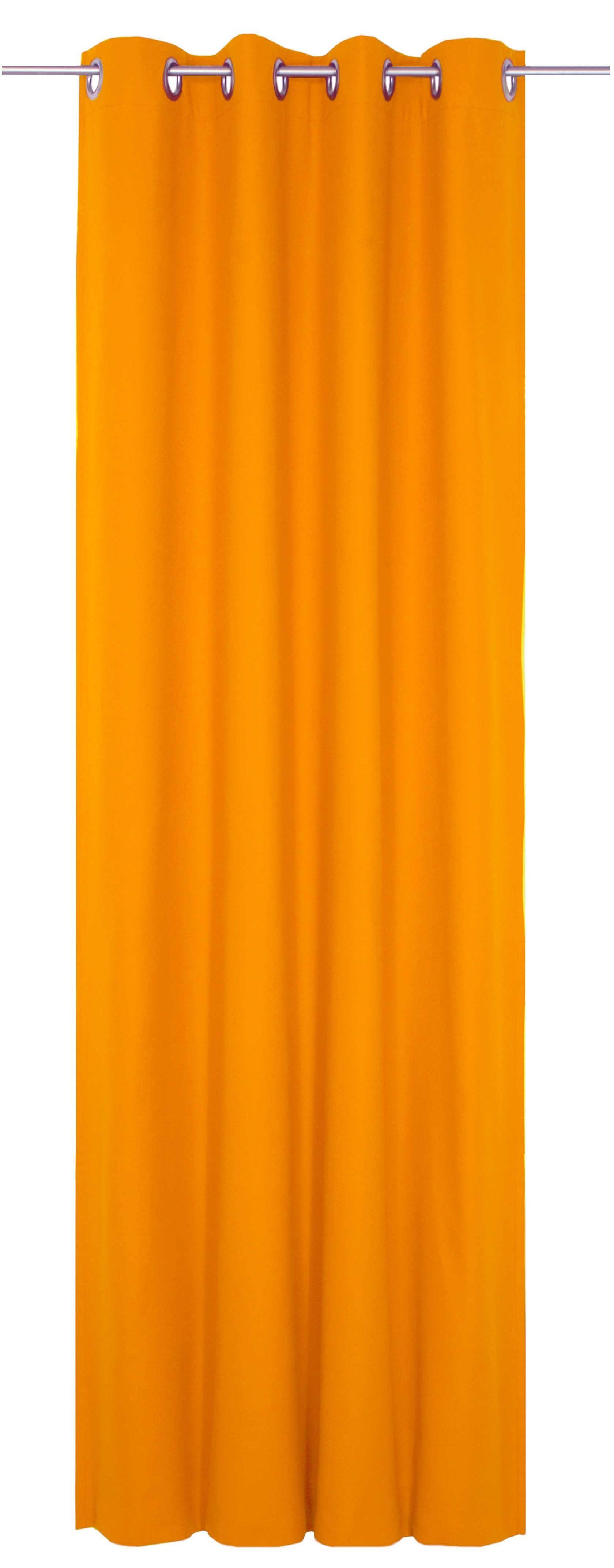 Vorhang WirthNatur, Wirth, Ösen (1 St), blickdicht, 2-lagig orange