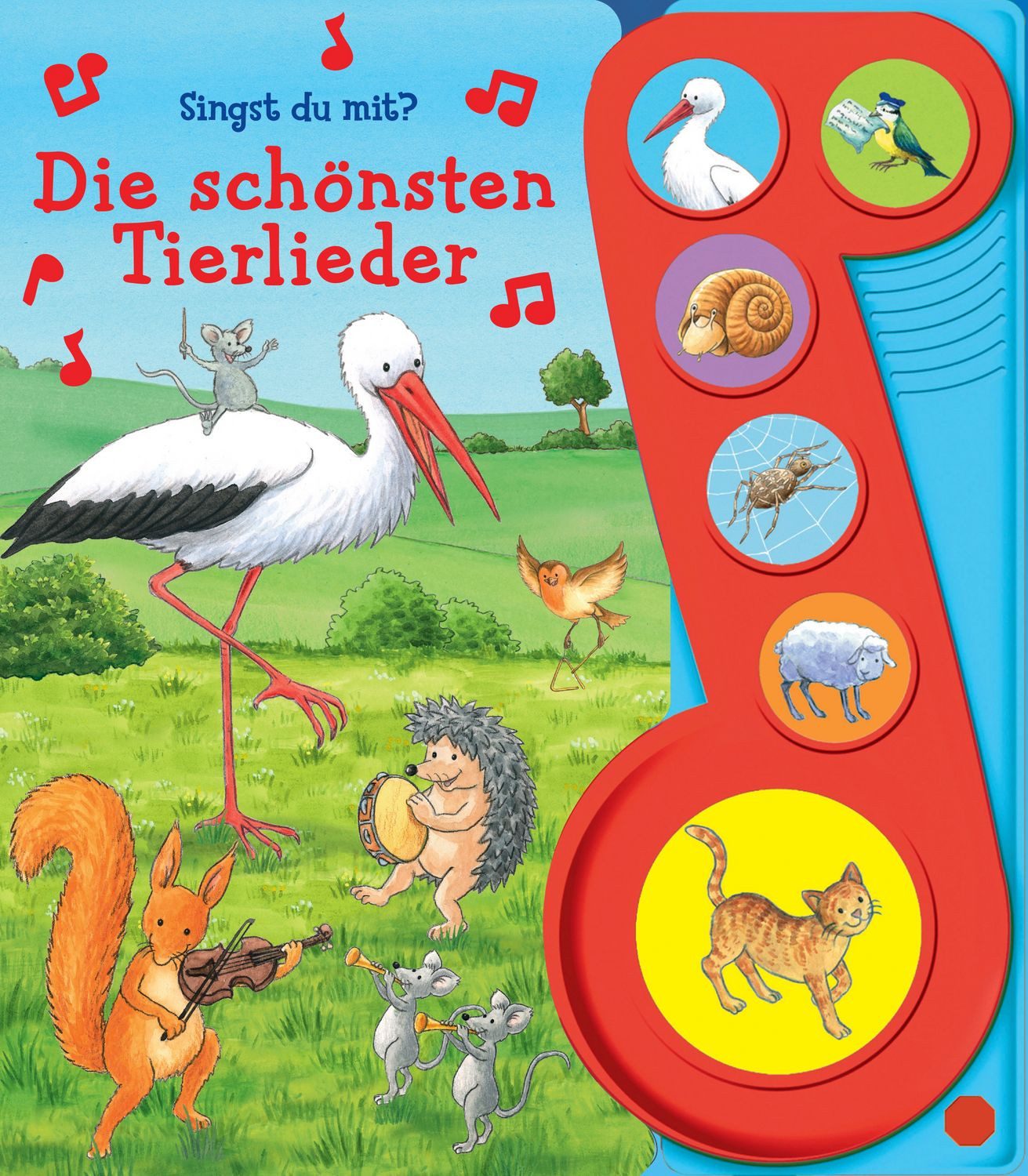 Die schönsten Tierlieder - Liederbuch mit Sound - Pappbilderbuch mit 6 / diverse