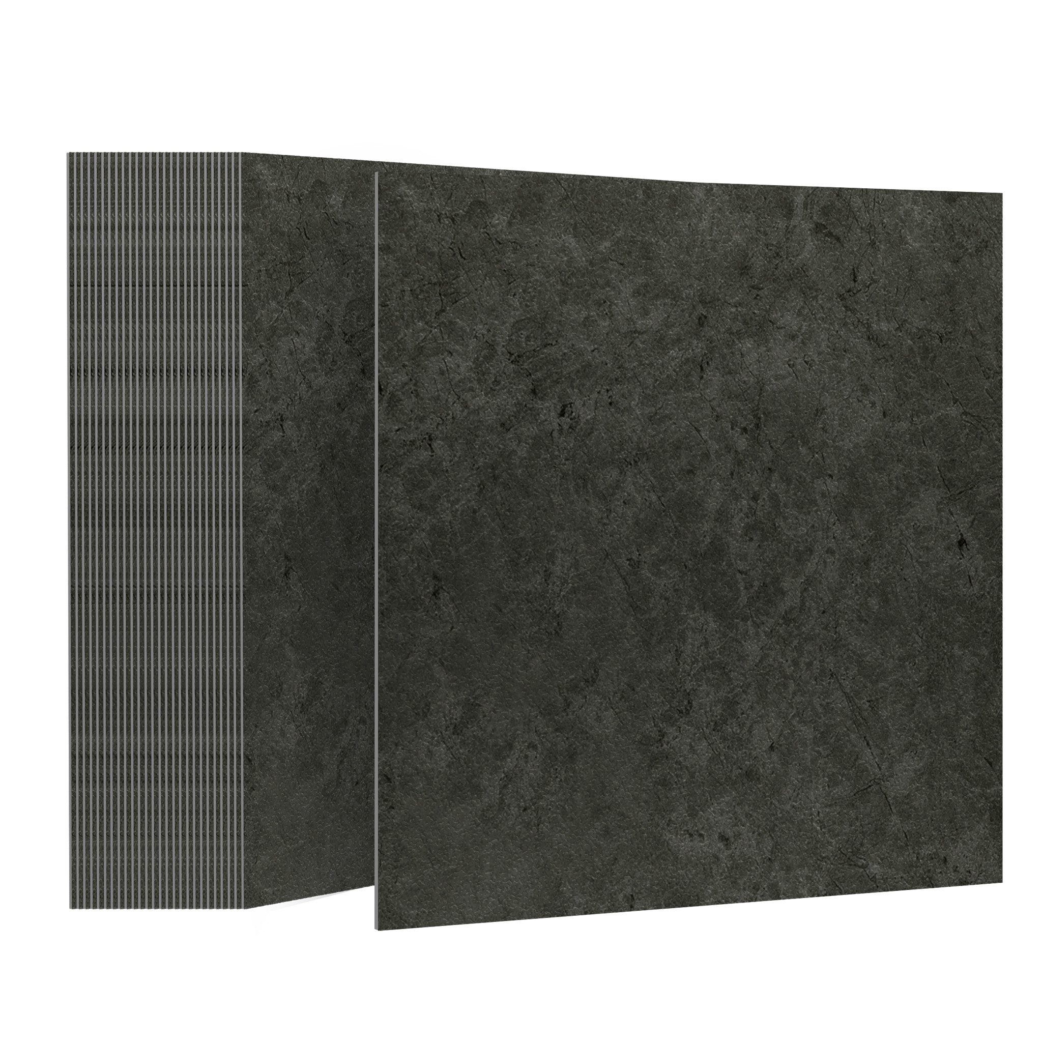 AUFUN Vinylboden Quadratische PVC-Kunststoffböden, Geeignet für Standortsanierung,27 Stück-2,51 m²;54 Stück-5.02 m²