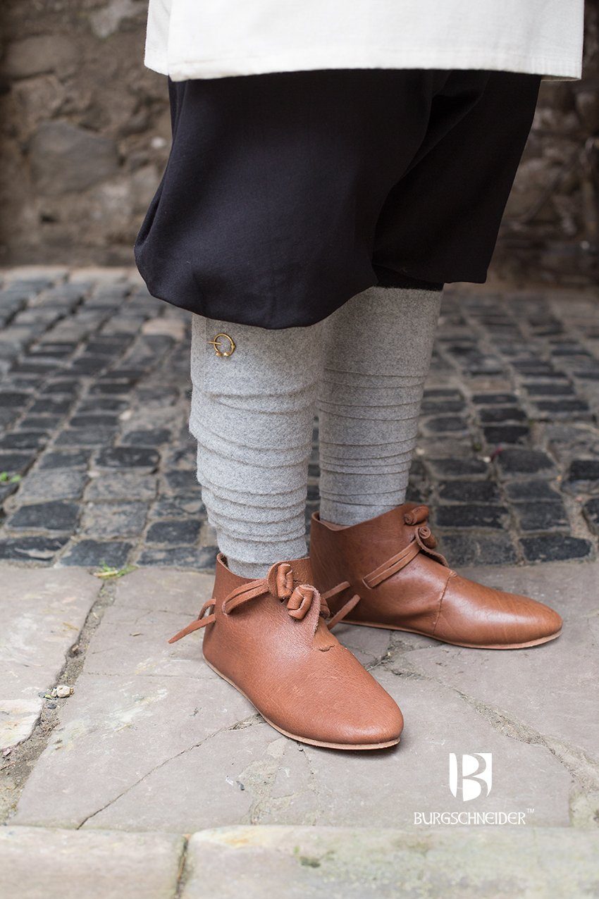 Burgschneider Ritter-Kostüm Wadenwickel Wolle Aki Wikinger 2 x 3,8 m Grau