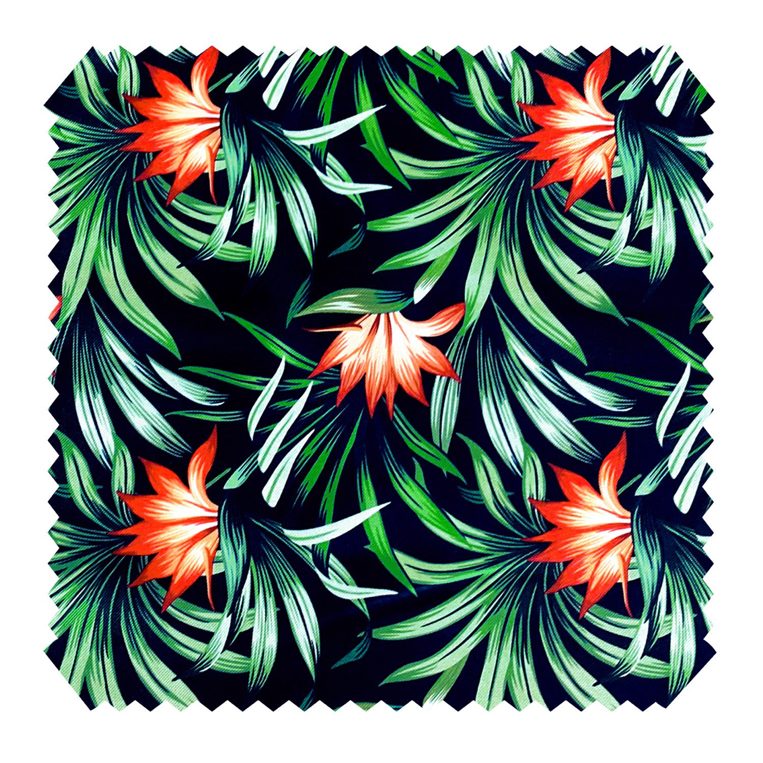 novely® Stoff OXFORD 210D D139 Tropic Blumen Printstoff Outdoor, Wasserabweisend, Outdoor, Meterware, 1lfm