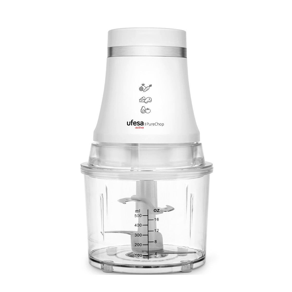 Ufesa Fleischwolf Zerkleinerer UFESA PURECHOP ACTIVA 400 W Edelstahl Weiß 0,8 L Küchenma, 400 W