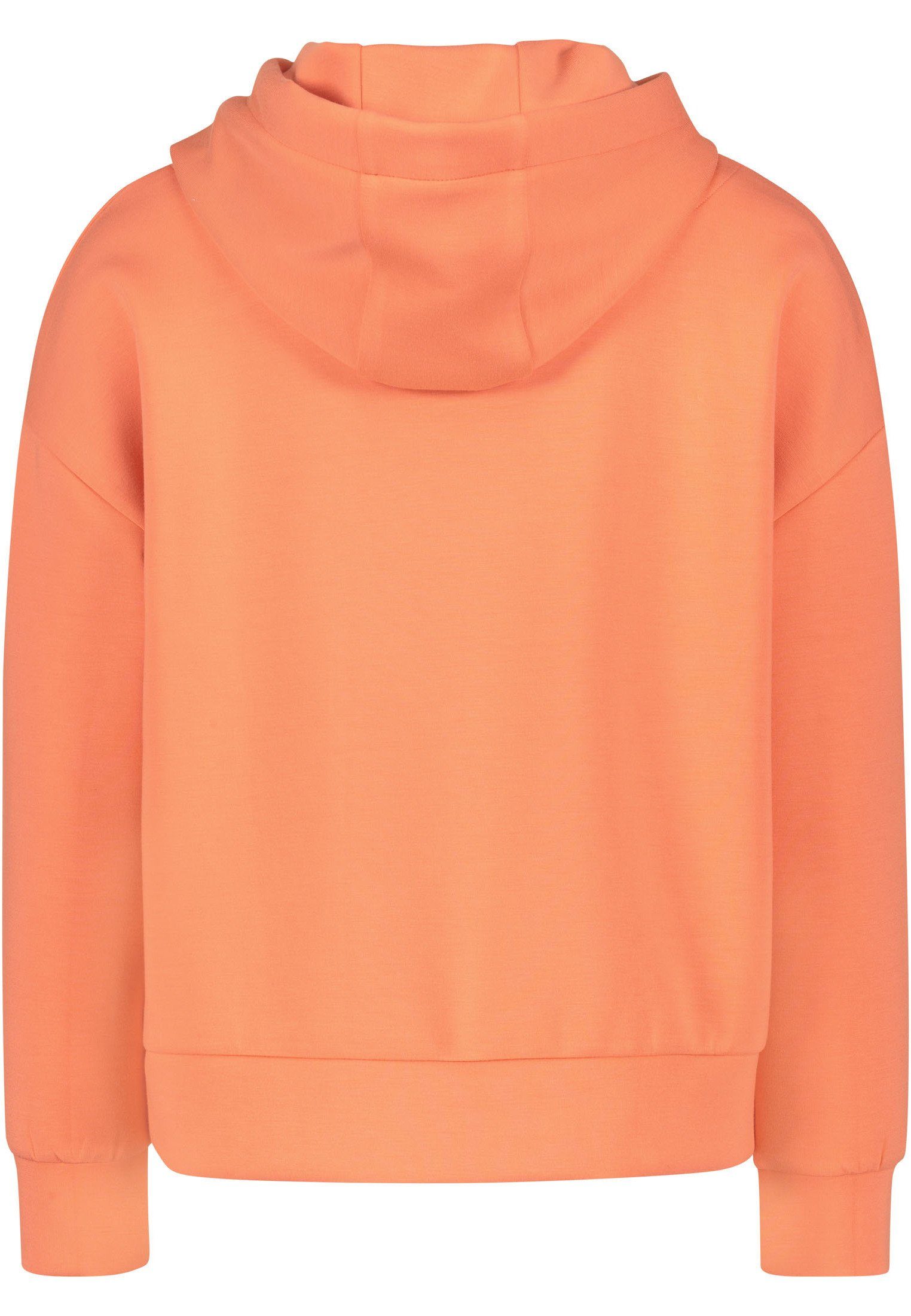 Bändern Zero Sweatshirt mit Detail weiteres (1-tlg) Orange Cadmium