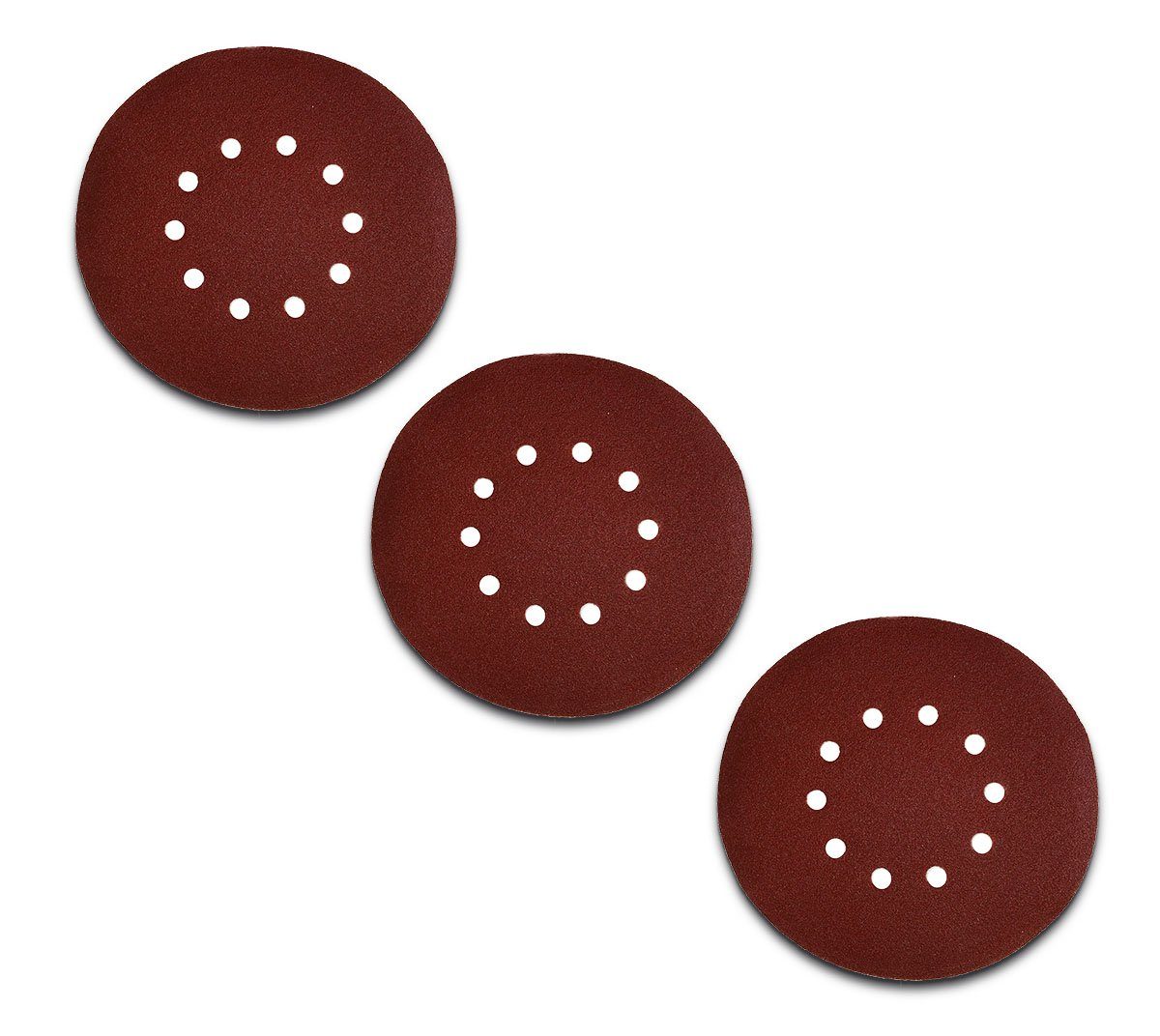 50 Schleifscheiben Klett – 225 Mm, Körnung 220, 10-Loch, Für Winkelschleifer & Tischschleifmaschine