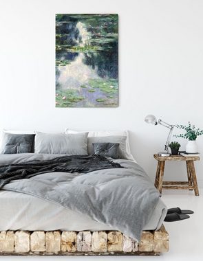 Pixxprint Leinwandbild Claude Monet - Teich mit Seerosen , Claude Monet - Teich mit Seerosen  (1 St), Leinwandbild fertig bespannt, inkl. Zackenaufhänger