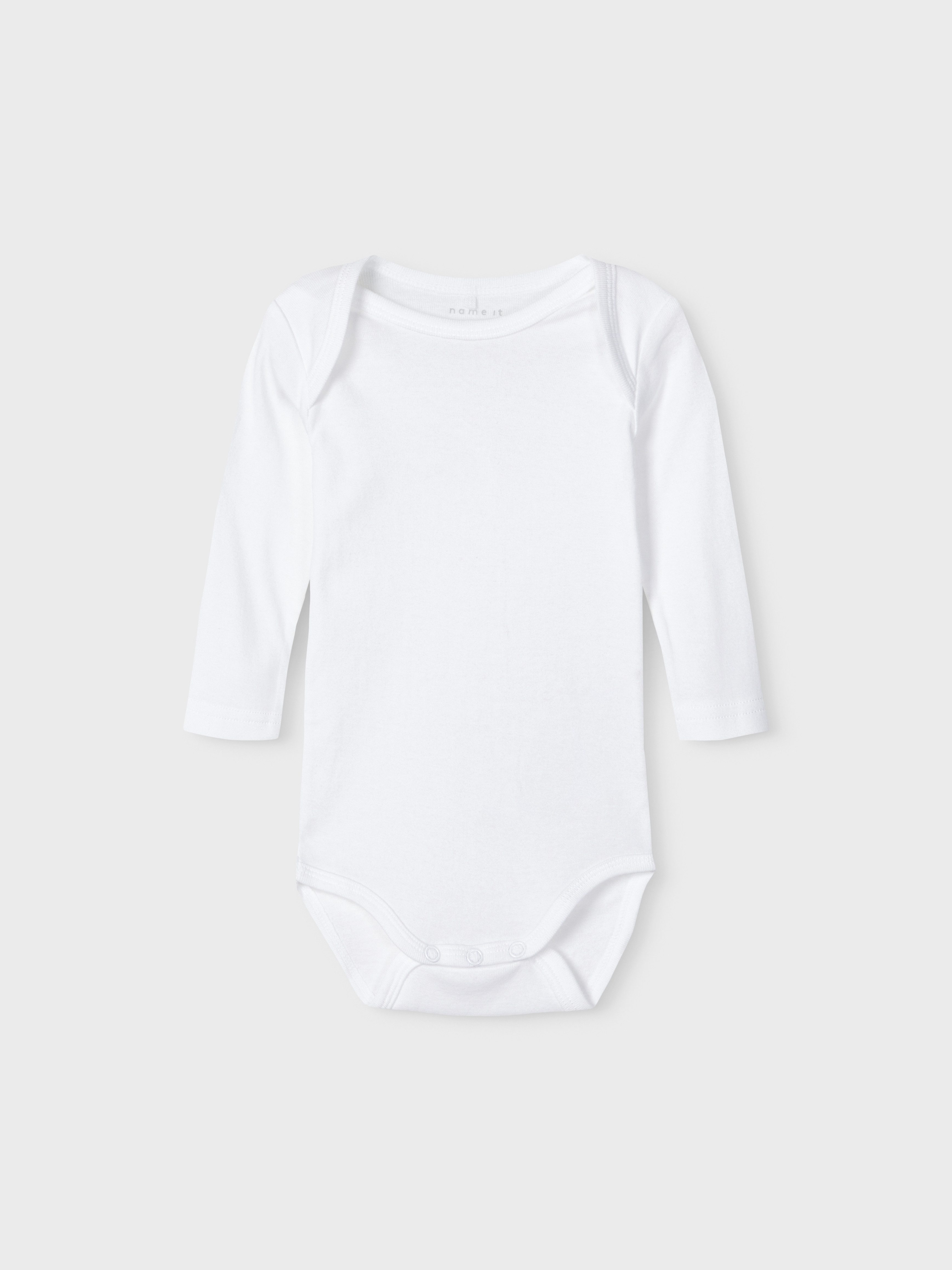Name It Body NBNBODY 3P LS SOLID NOOS (Packung, 3-tlg)