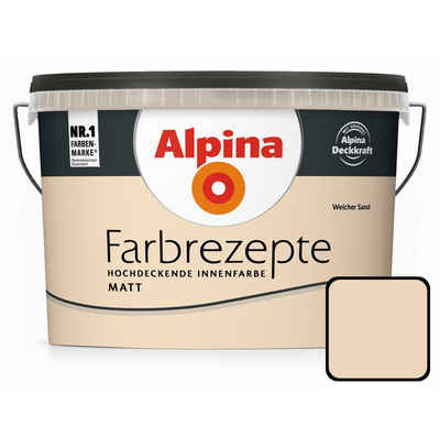 Alpina Wandfarbe Alpina Farbrezepte Weicher Sand matt 2,5 L