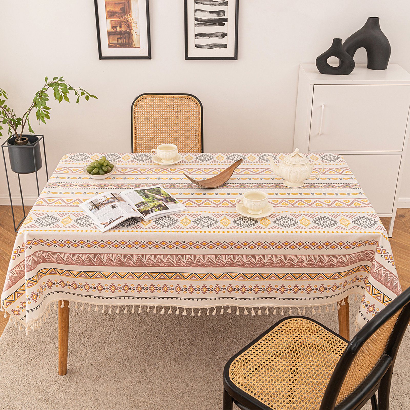 Qelus Tischdecke Outdoor Abwaschbar Tischdecke Boho günstig online kaufen