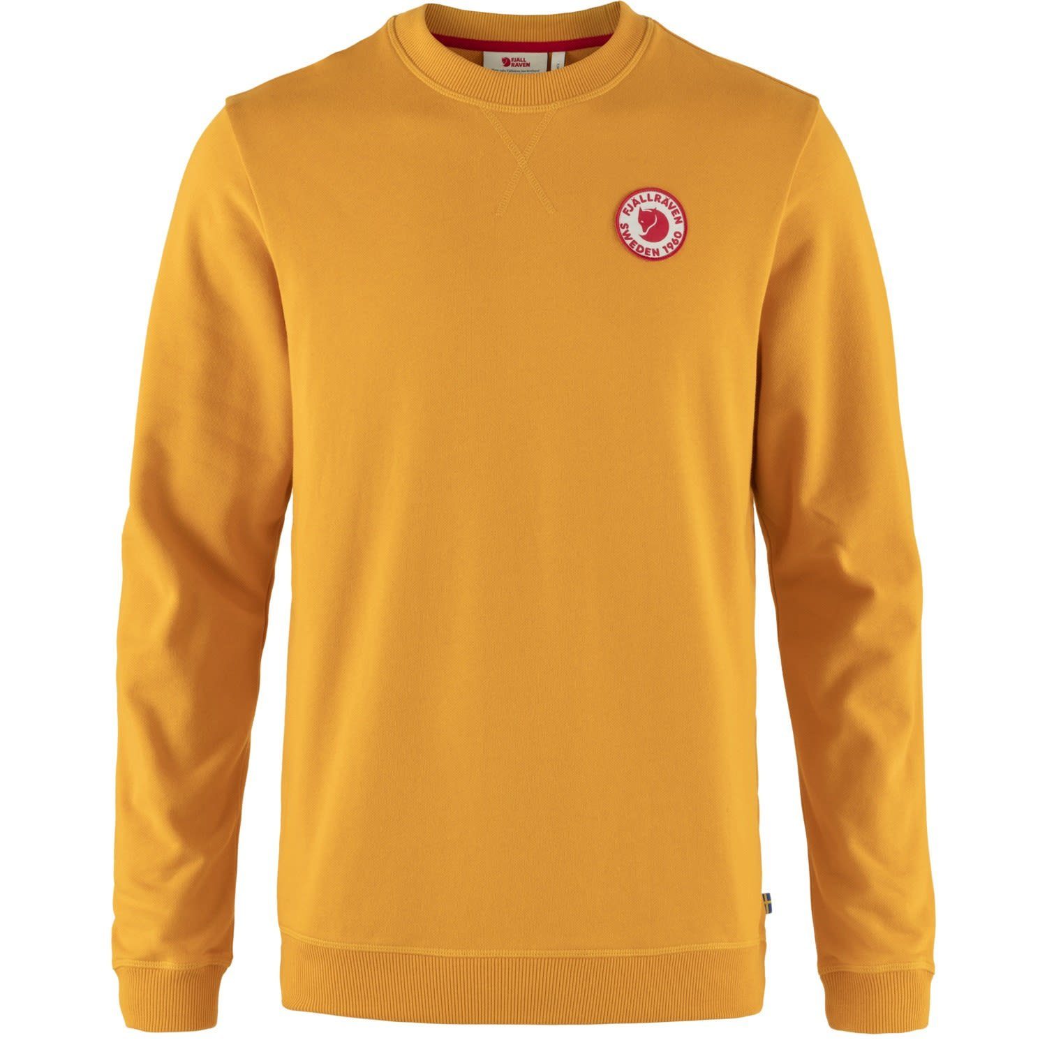 Fjällräven Fleecepullover Fjällräven M Logo Herren Badge Mustard Sweater 1960 Yellow