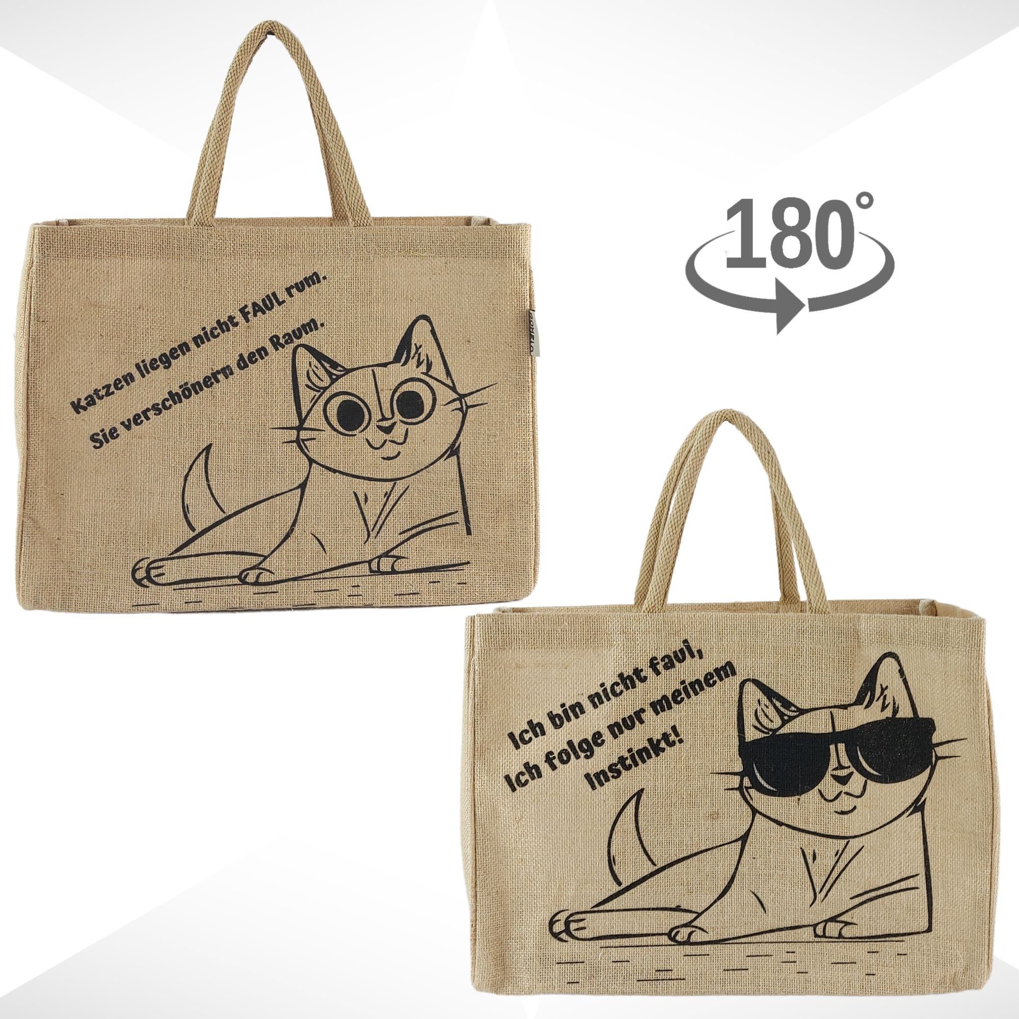 Domelo Einkaufskorb Jute Einkaufskorb, Vegan Einkaufstasche, günstig online kaufen
