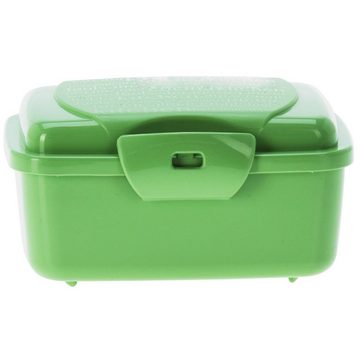 HAC24 Lunchbox Mini Snackbox Aufbewahrungsdose Küche Obst Gemüse Vesperdose, Kunststoff, (3-tlg), 350 ml mit Klick Verschluss