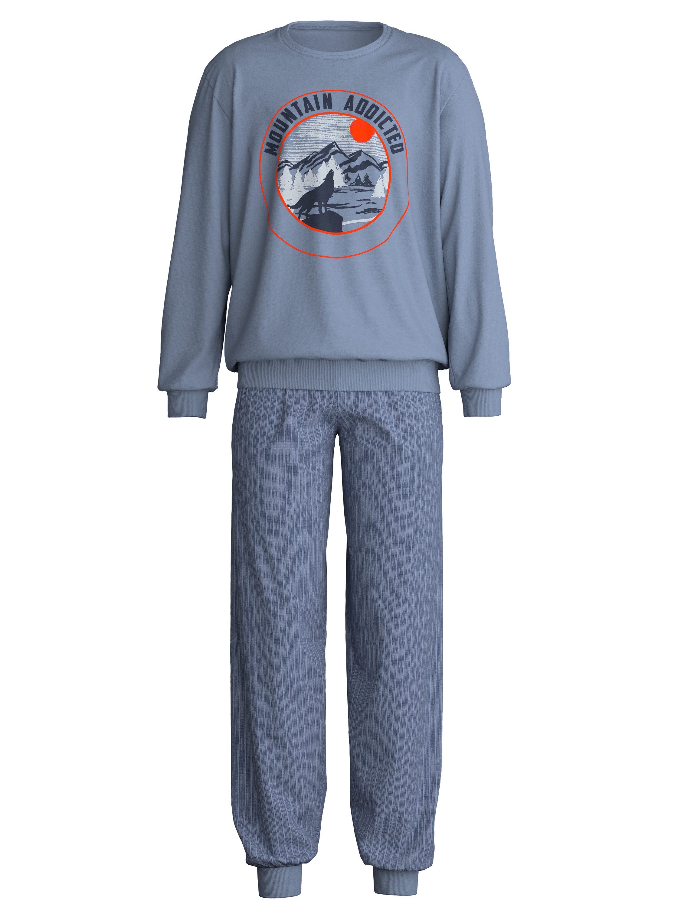 CALIDA Capri-Pyjama Kids Outdoor Kinder (2 tlg) mit Bündchen, weich, atmungsaktiv, temperaturausgleichend