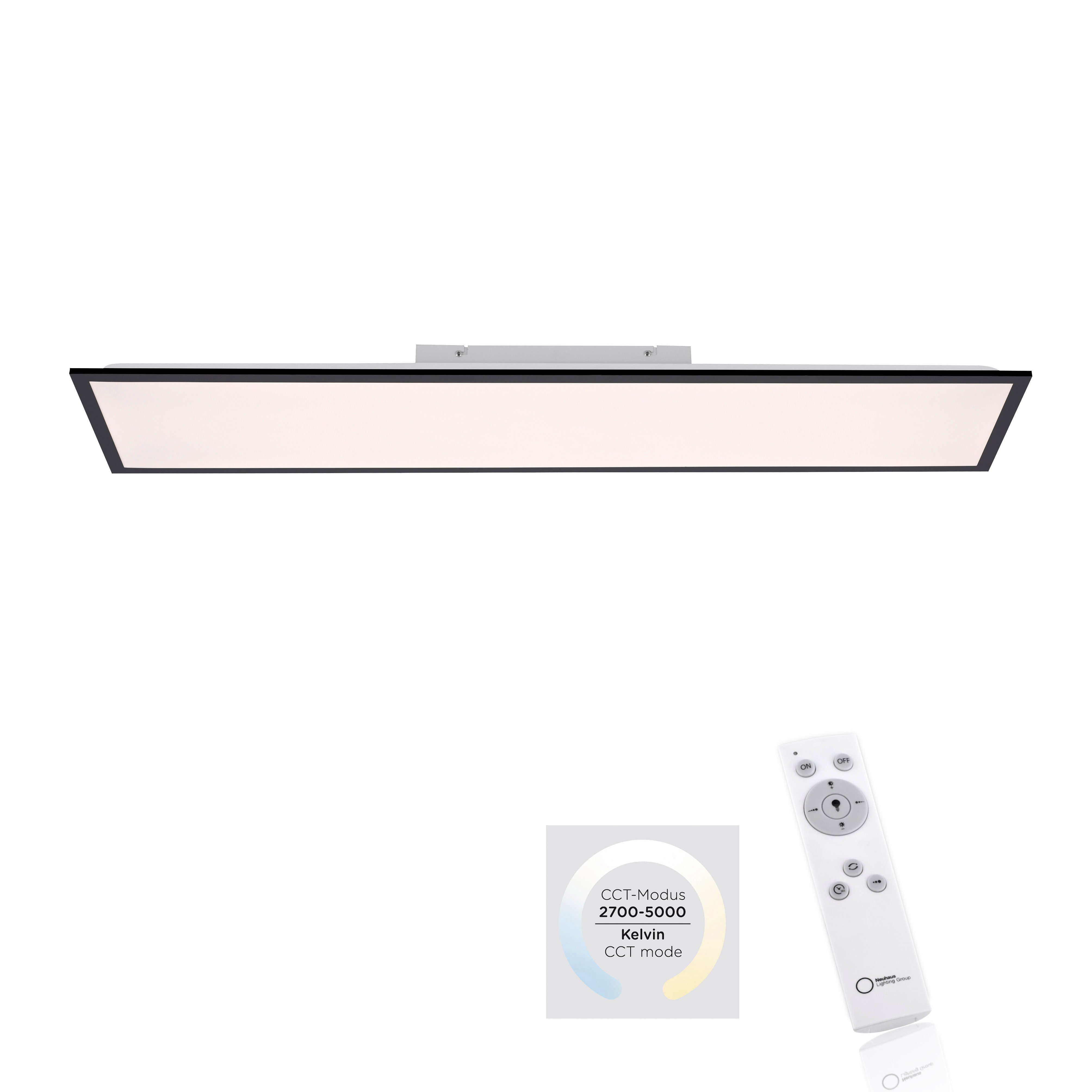 JUST LIGHT LED Deckenleuchte FLAT, Dimmfunktion, Fernbedienung, Infrarot in günstig online kaufen
