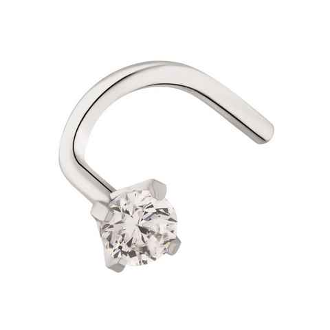 Amor Nasenpiercing Schmuck Geschenk Piercing Körperschmuck Silber 925,9960934, mit Zirkonia (synth)