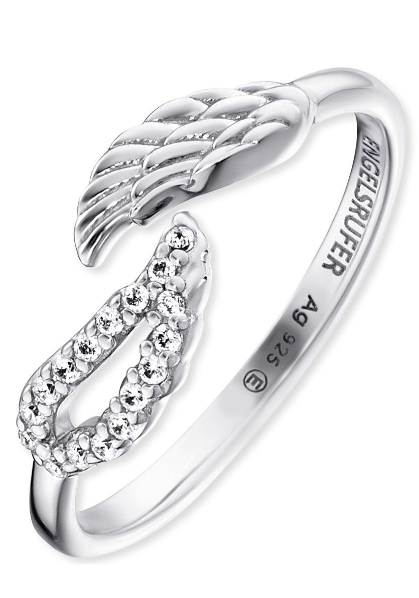 Engelsrufer Silberring Doppel-Flügel, mit Zirkonia (synth) günstig online kaufen