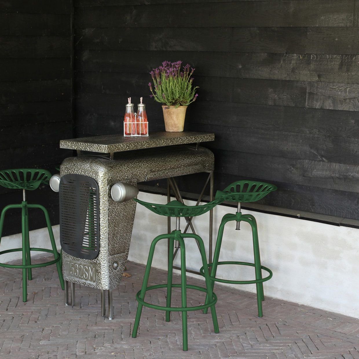 Rivanto Gartenstuhl, Traktorstuhl bequemer Barhocker aus günstig online kaufen