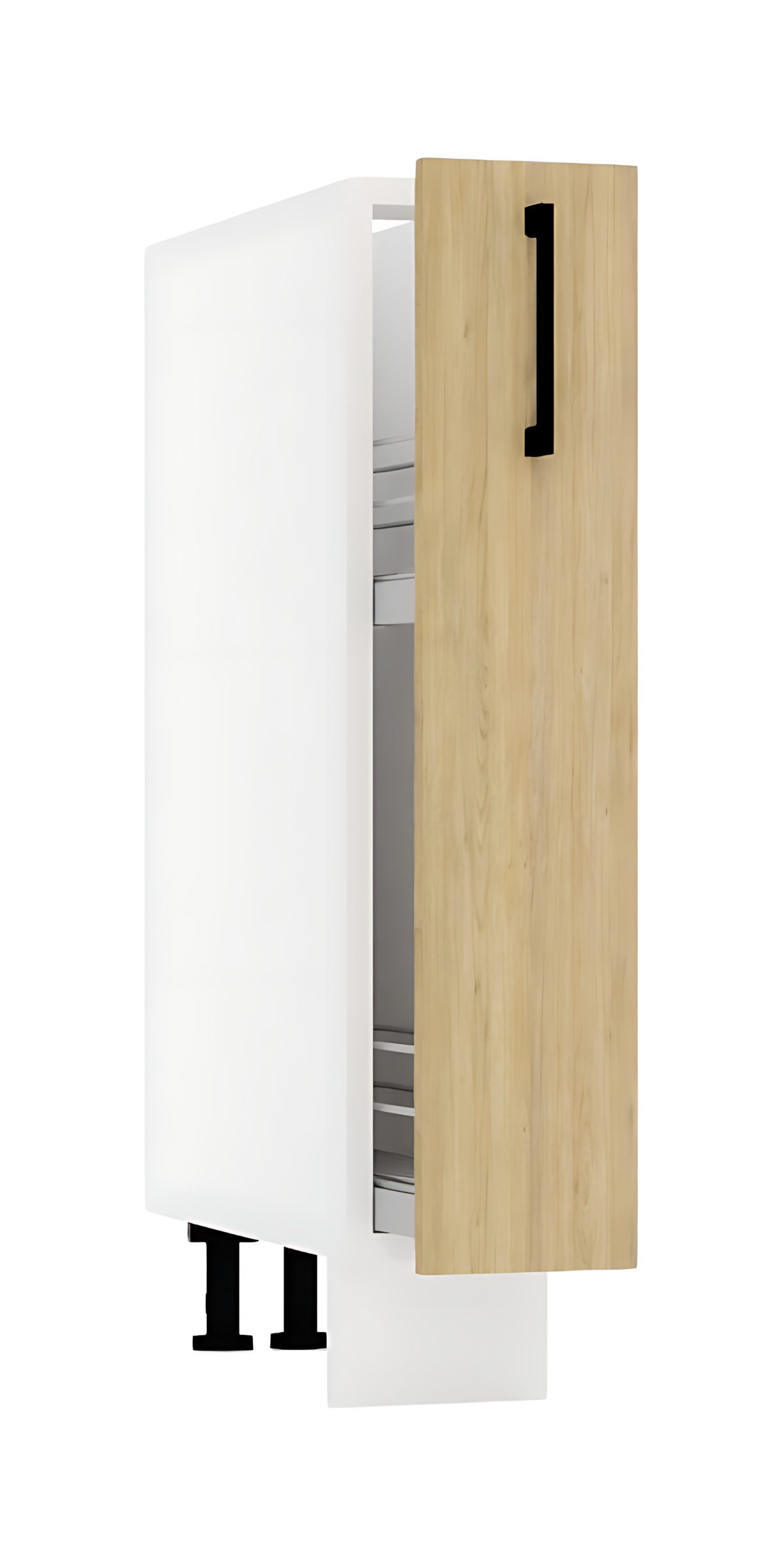 ROYAL24_MARKT Apothekerschrank D15CARGO - Dnoria - Elegante Stauraum Idee (Küchen Apothekerschrank, 1-St., Premium - Dnoria) Edle Materialien - Stilvolles Design - Hohe Qualität