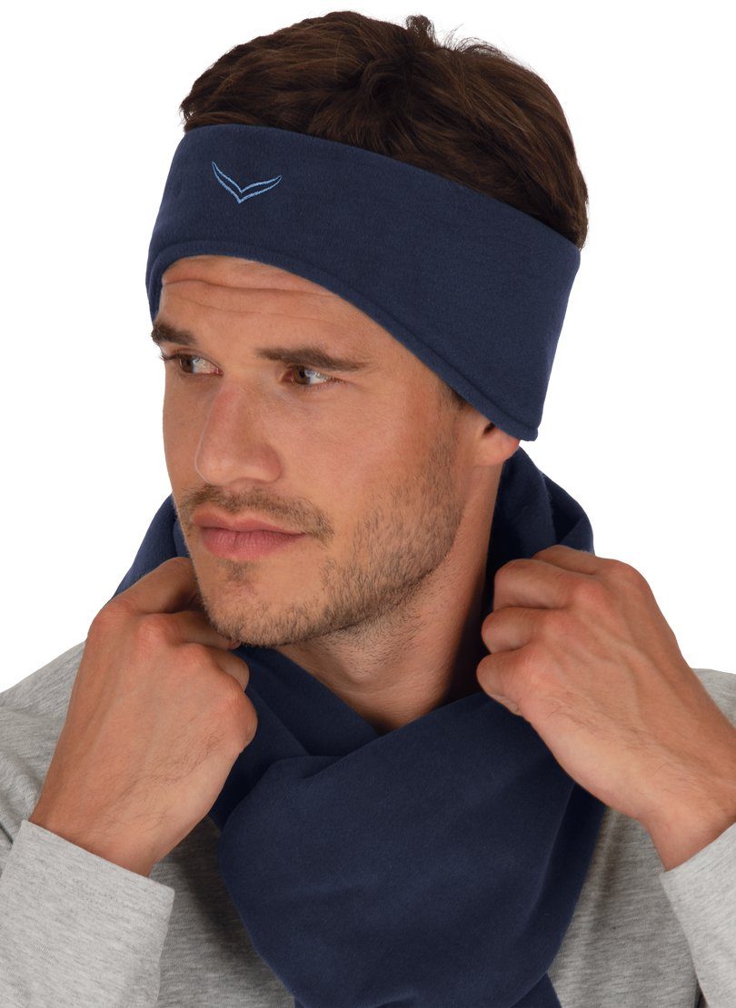 Trigema Stirnband TRIGEMA Fleecestirnband navy | Stirnbänder