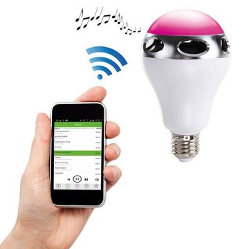 LIVOO ClipSonic LED-Glühbirne E27 Bluetooth-Lautsprecher Farbwechsel iOS Lautsprecher