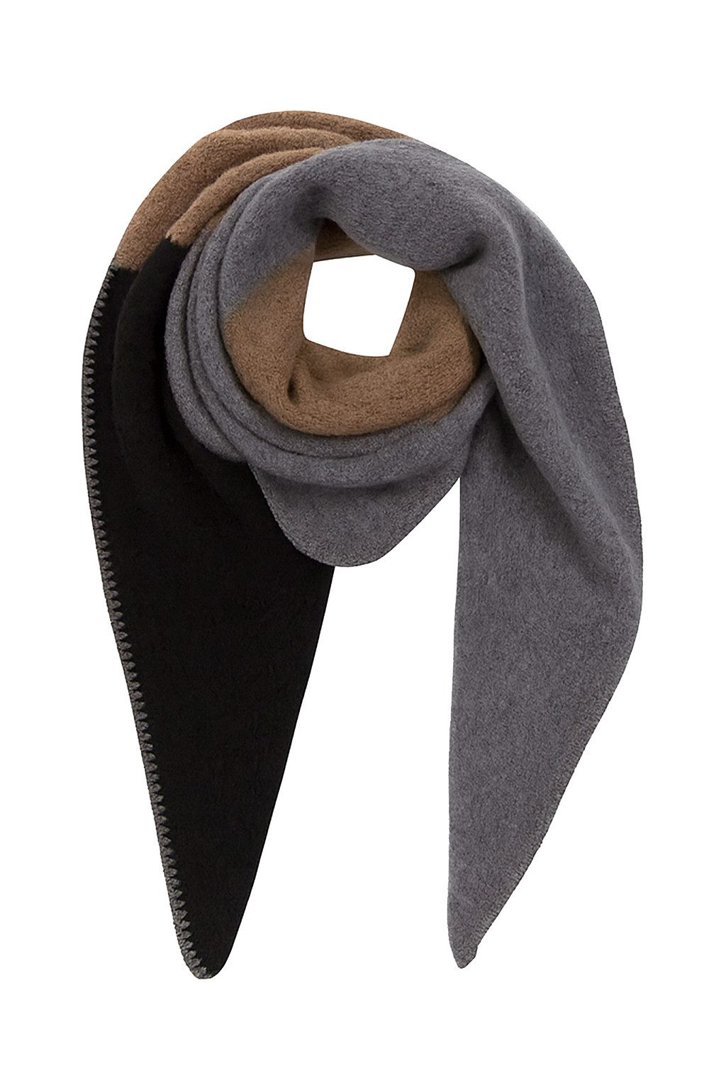 Faera Modeschal Modern mit Kontrastnaht, (1-St), 9429 in Anthrazit