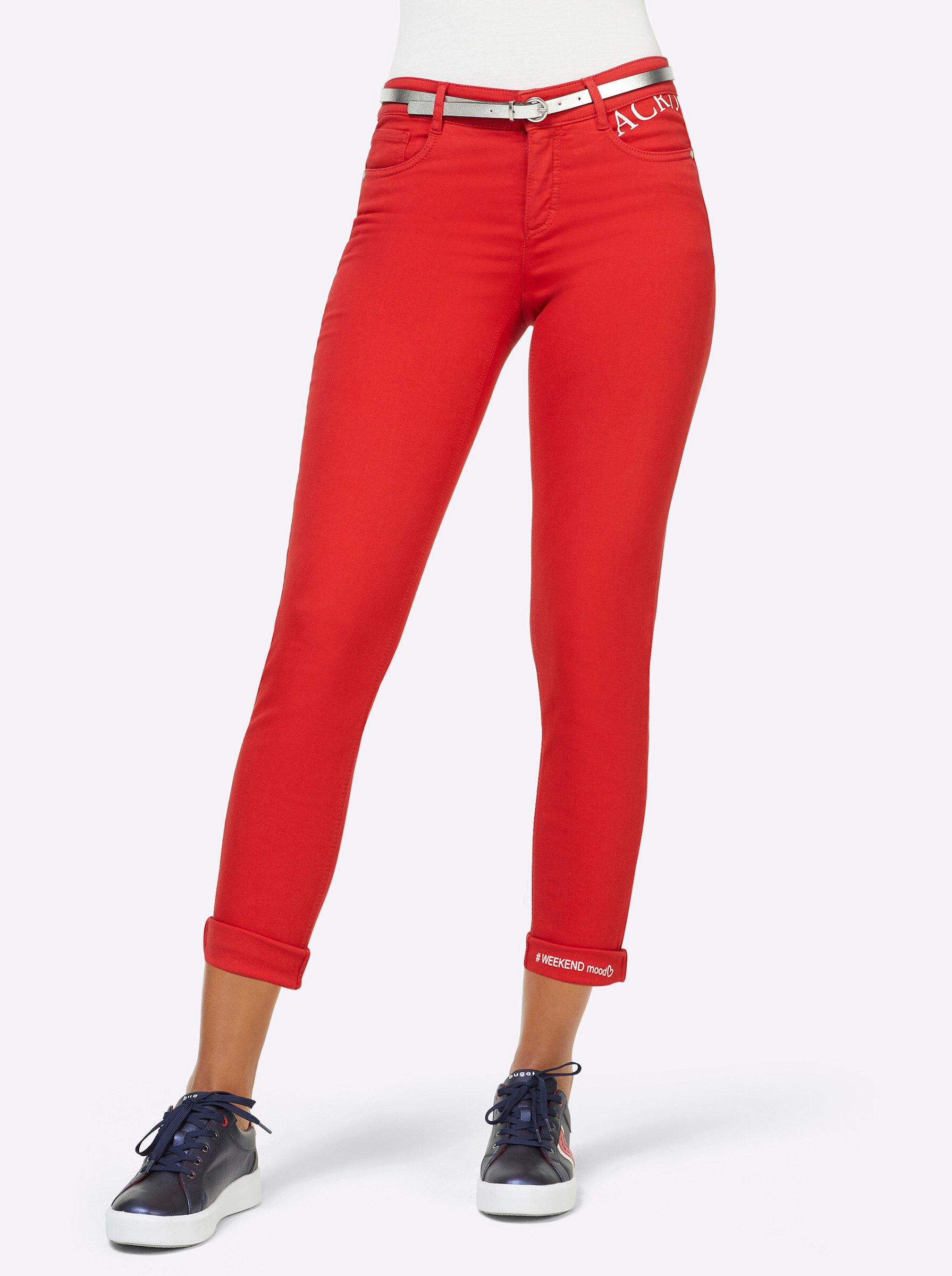 ascari Bequeme Jeans Edel-Jeans leicht vertieft