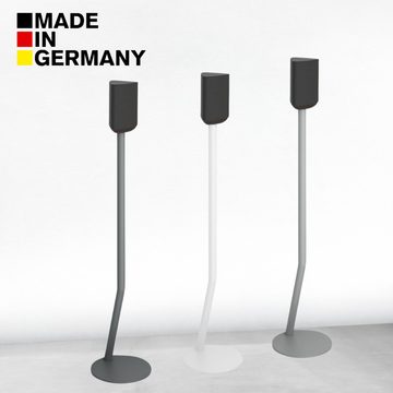 wissmann raumobjekte Elegantes Lautsprecherständer-Set aus Edelstahl (2 Stück) Lautsprecherständer, (stilvoller Lautsprecher Standfuß, Made in Germany)