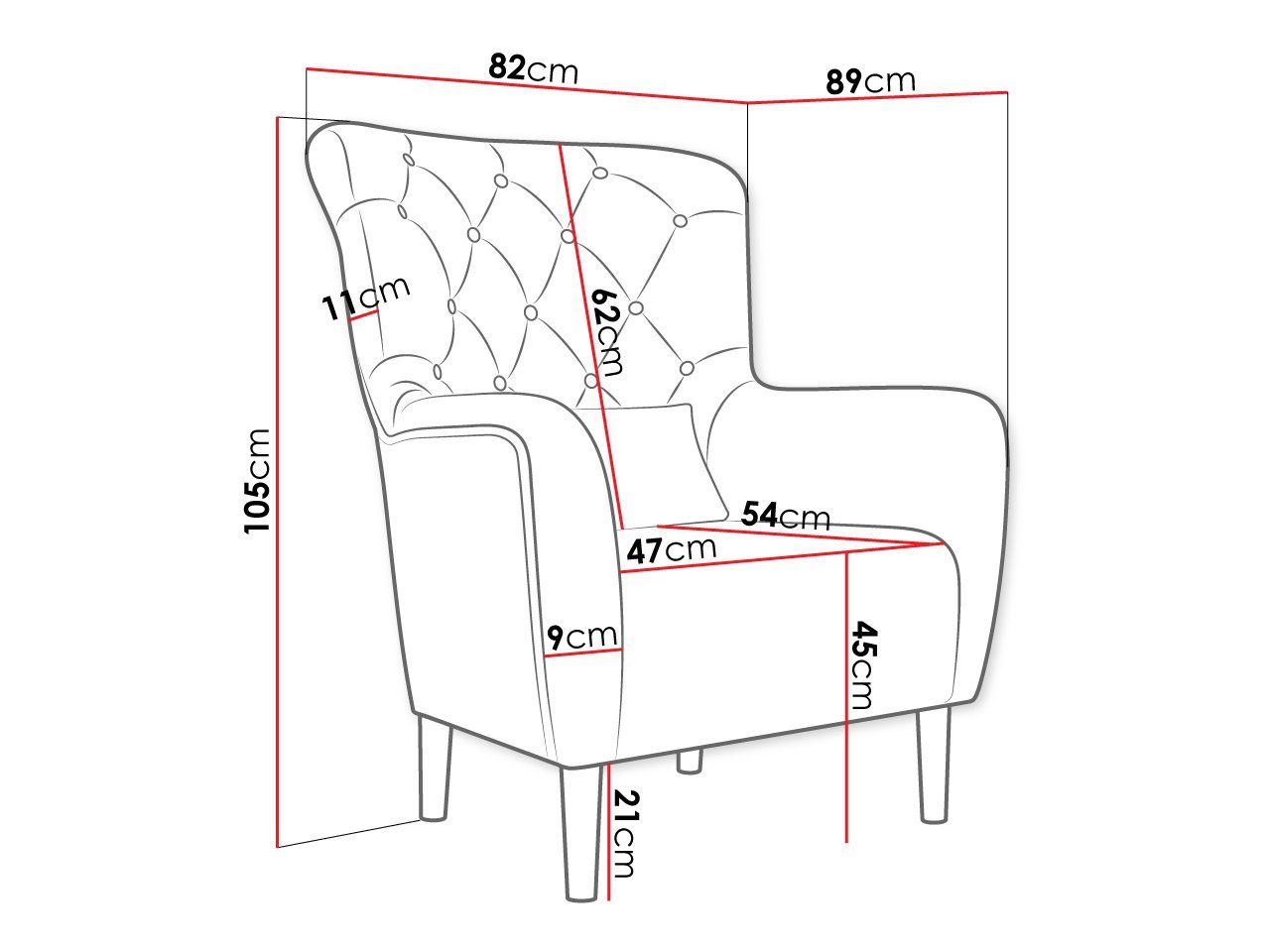 Sessel Magic Velvet 2216 Fernsehsessel Polstersessel, Mirjan24 Stilvoll Armchair, Armsessel, Hemdal,