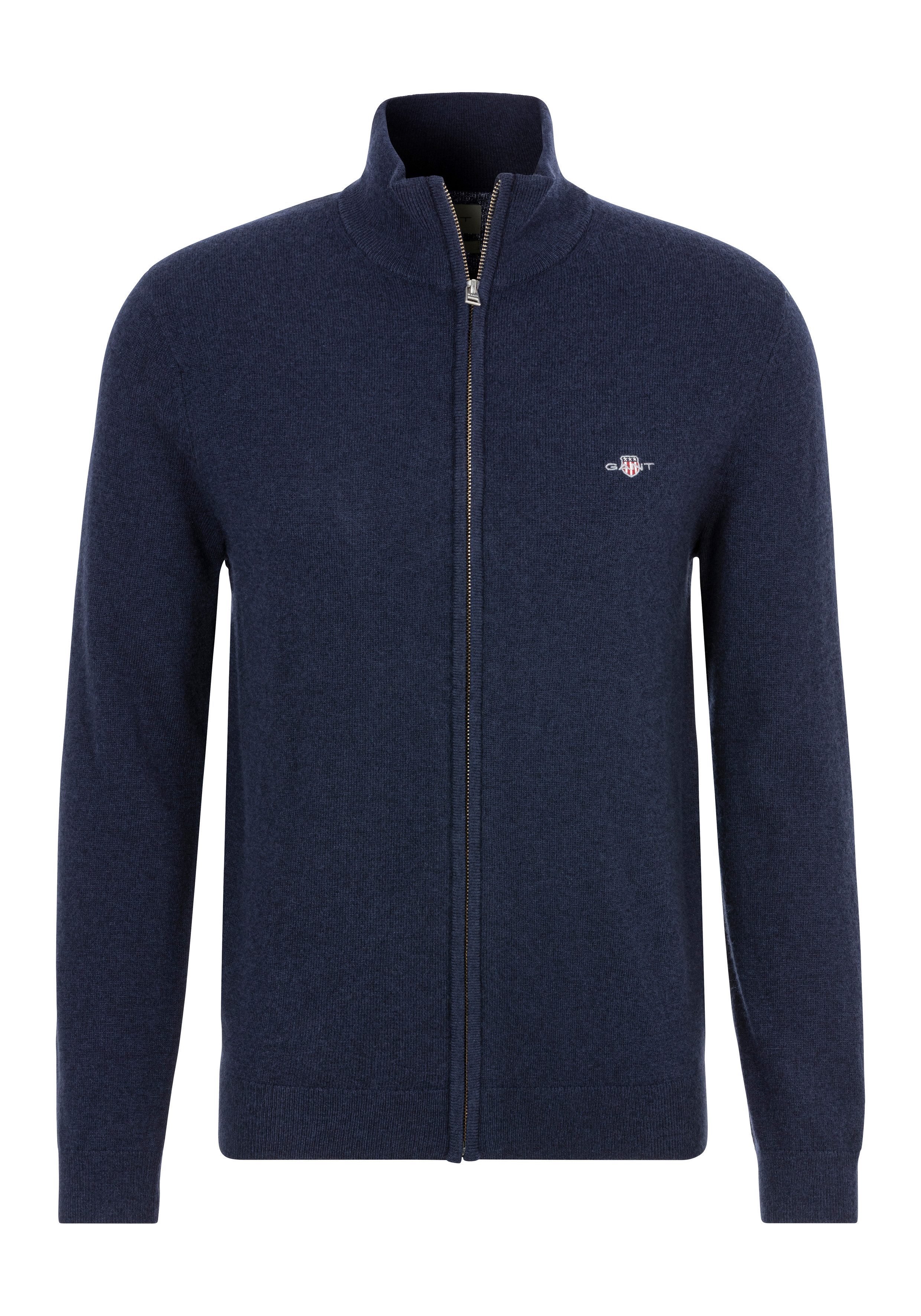 Gant Strickjacke EXTRAFINE LAMBSWOOL ZIP CARDIGAN günstig online kaufen