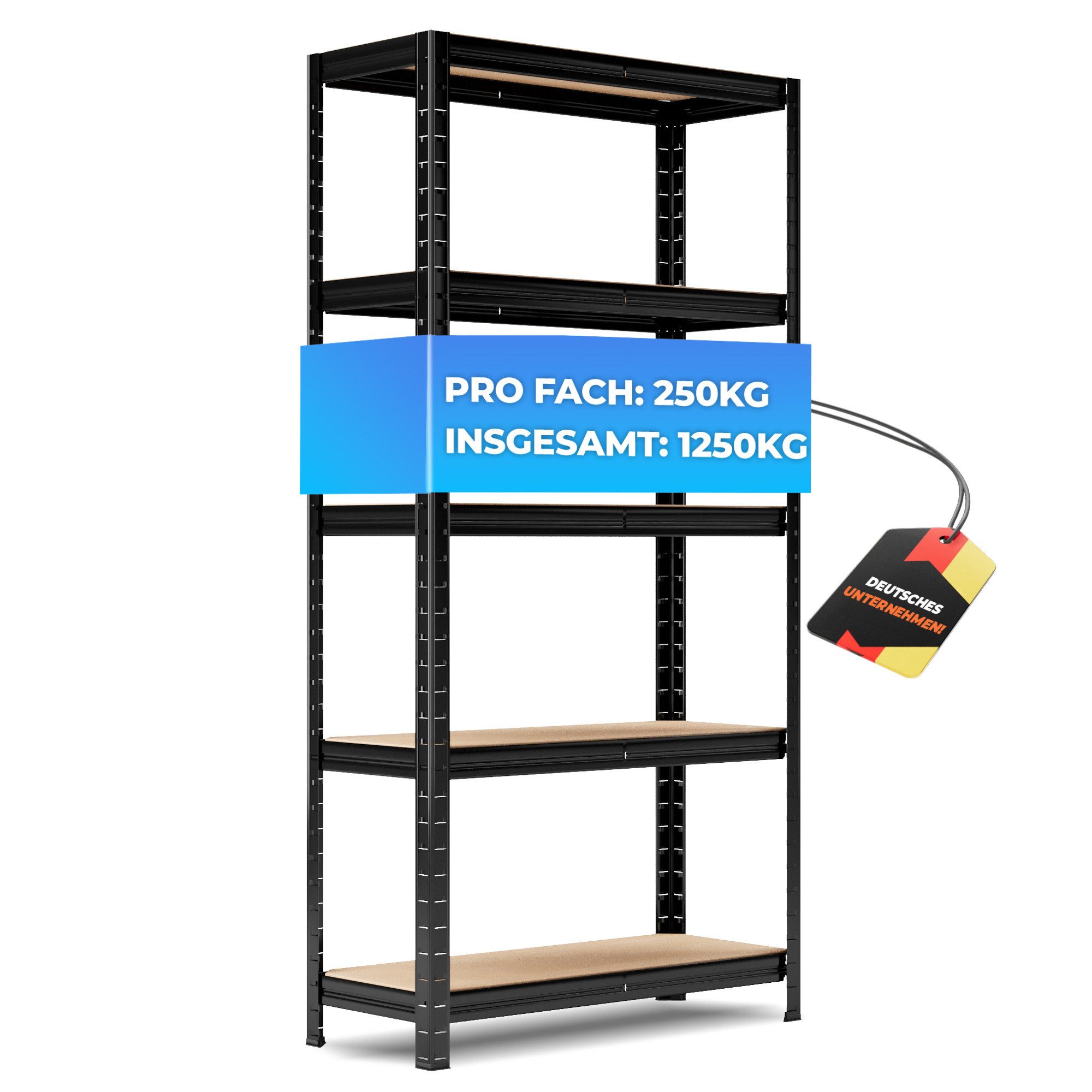 ALL Schwerlastregal 150x75x30 cm, 1250kg Traglast günstig online kaufen