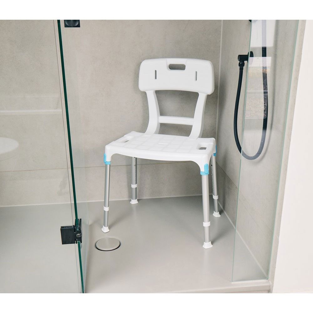 RUSSKA Dusch-Toilettenrollstuhl Russka laguna Duschstuhl mit Rückenlehne