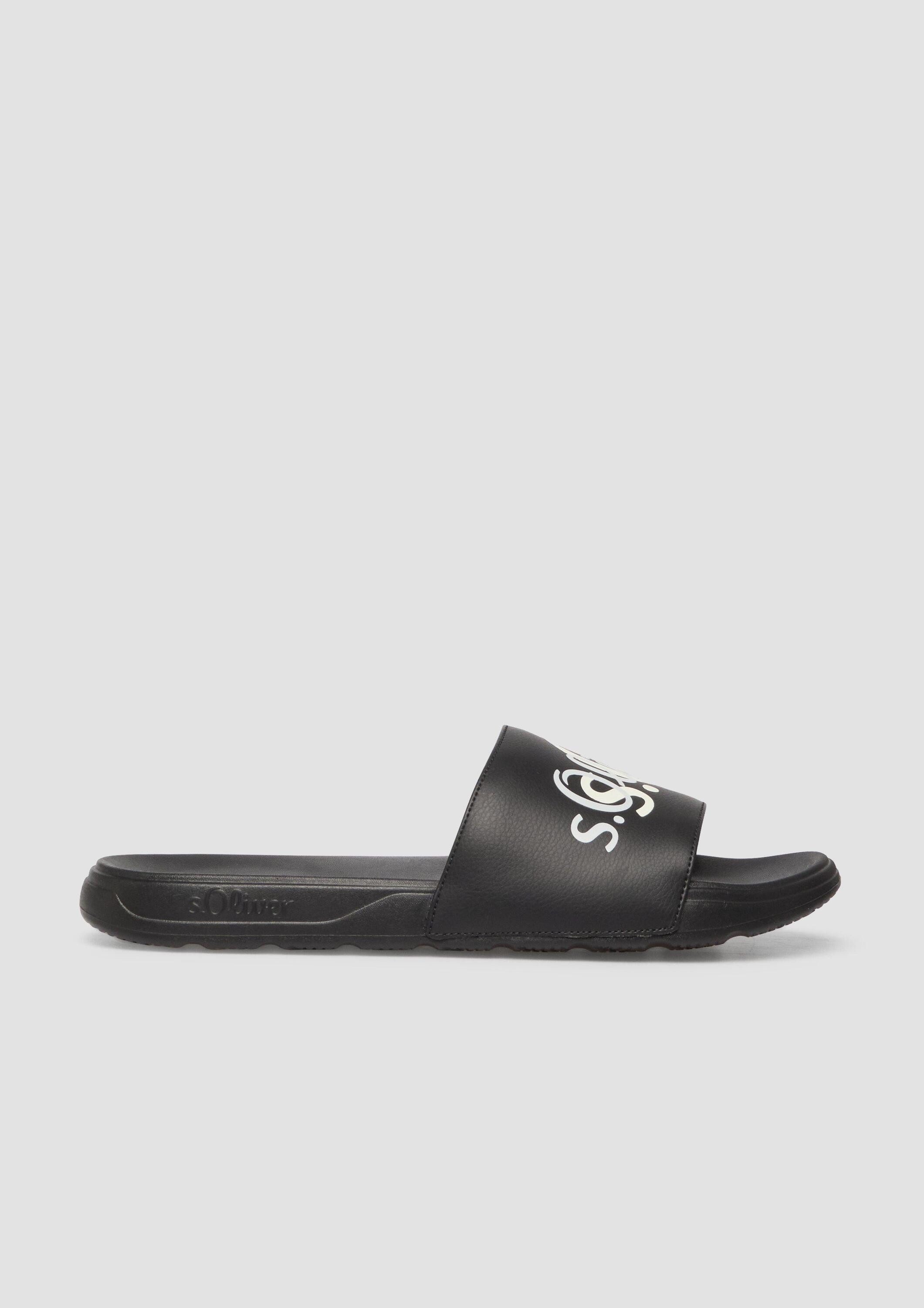 s.Oliver Pantoletten Slipper Pantoletten mit Logo
