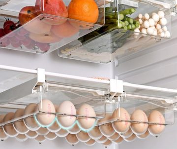 BAYLI Pizzaschneider Eierbehälter für Kühlschrank, Universal Kühlschrank Organizer für 15
