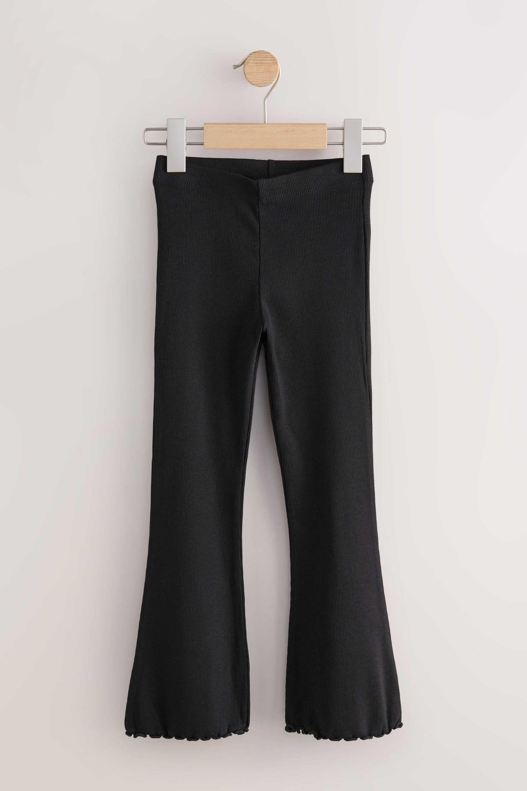 Next Leggings Gerippte Leggings mit ausgestelltem Bein, 2er-Pack (2-tlg) – Bild 3 von 5