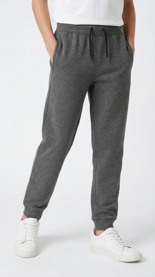 Name It Sweathose NKMSWEAT – Jogger mit verstellbarem Bund und Rippbündchen unifarben, casual, regular fit, angeraute Sweatware