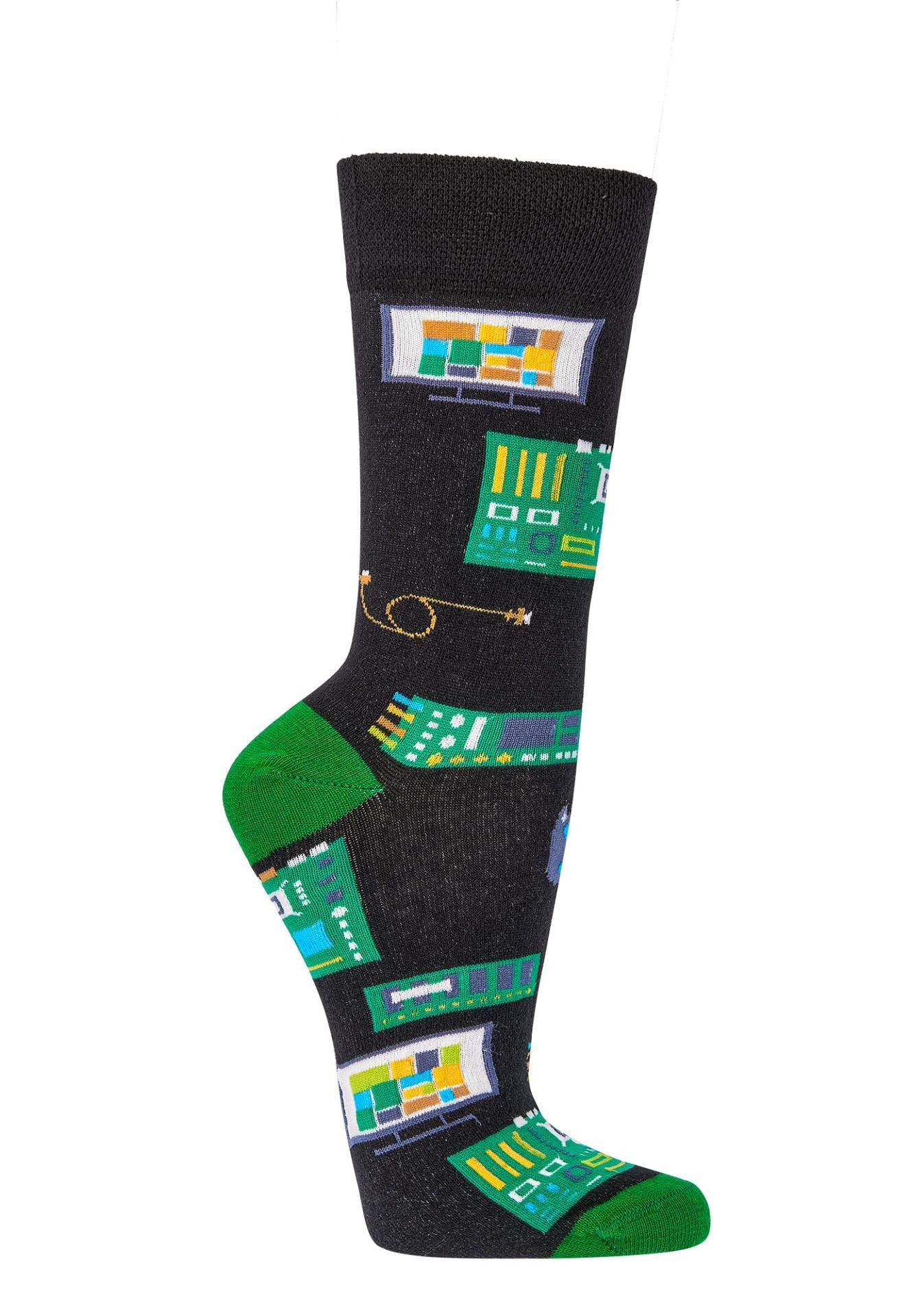 FussFreunde Socken 2 Paar Fun Socken, Spaß mit Socken, viele lustige Motive, Geschenkidee (Set, 2 Paar) handgekettelte Zehennaht, Piqué-Komfortbund