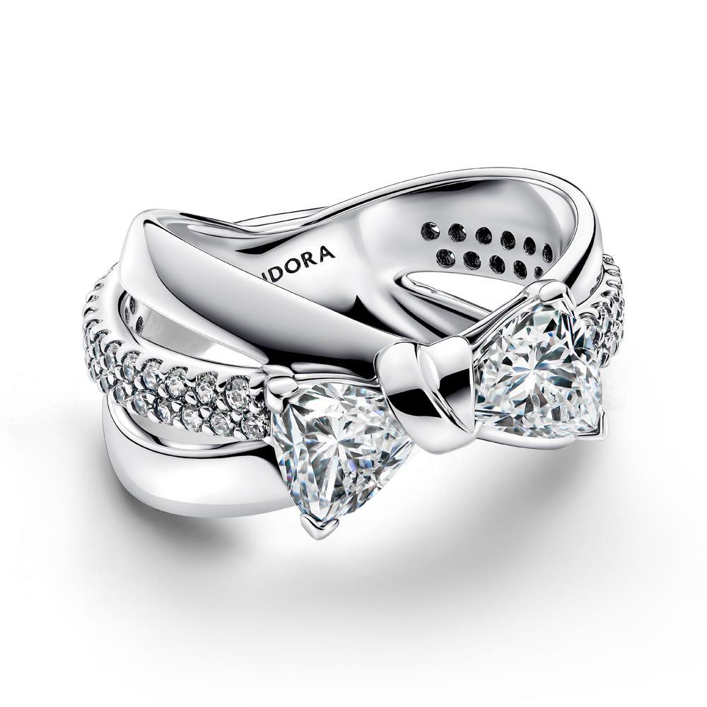 Pandora Fingerring PANDORA Timeless Damenring mit Schleife aus Sterlingsilber