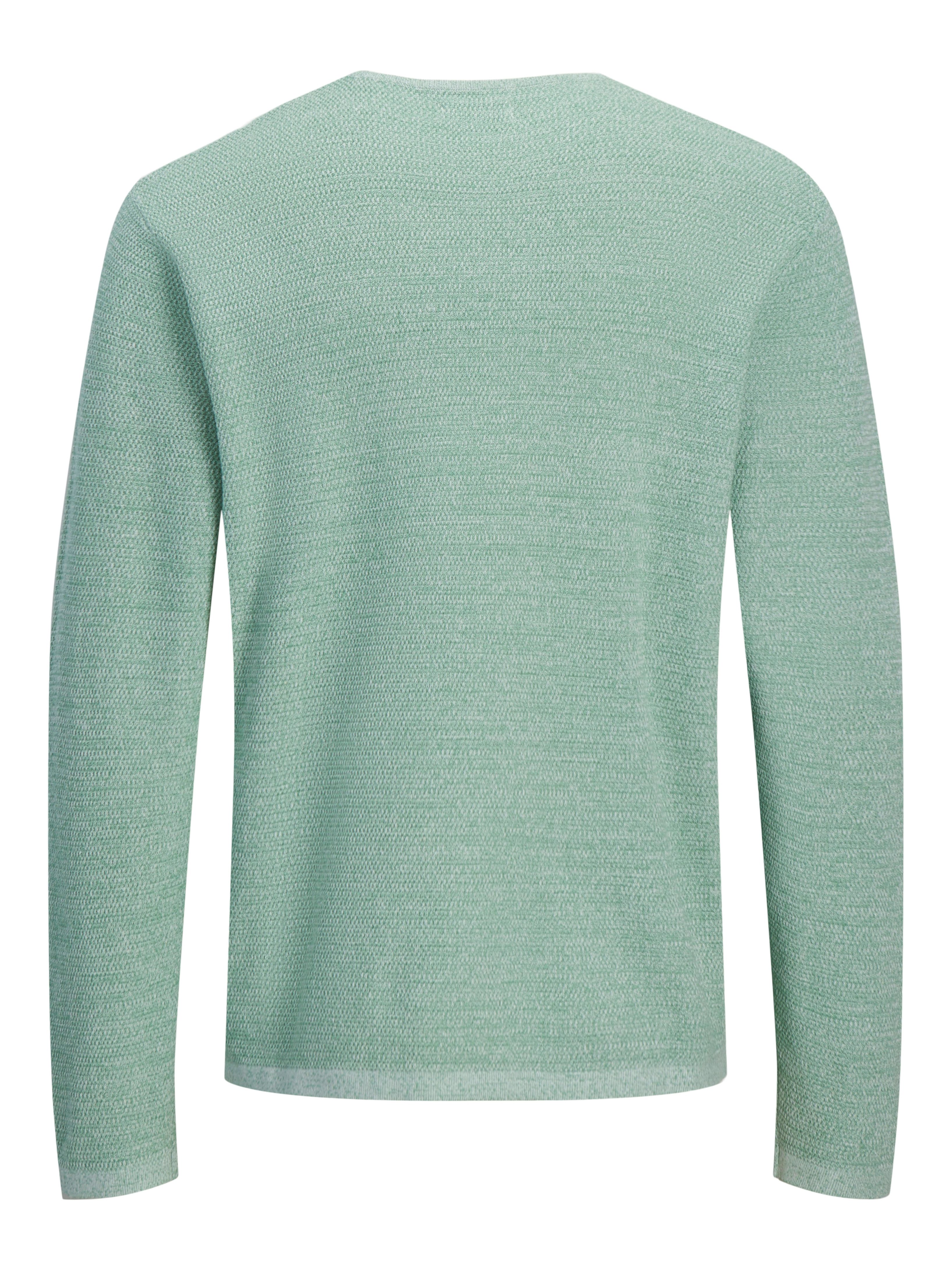 Jack & Jones Rundhalspullover JJEGEORGE KNIT CREW NECK NOOS mit Strick Optik