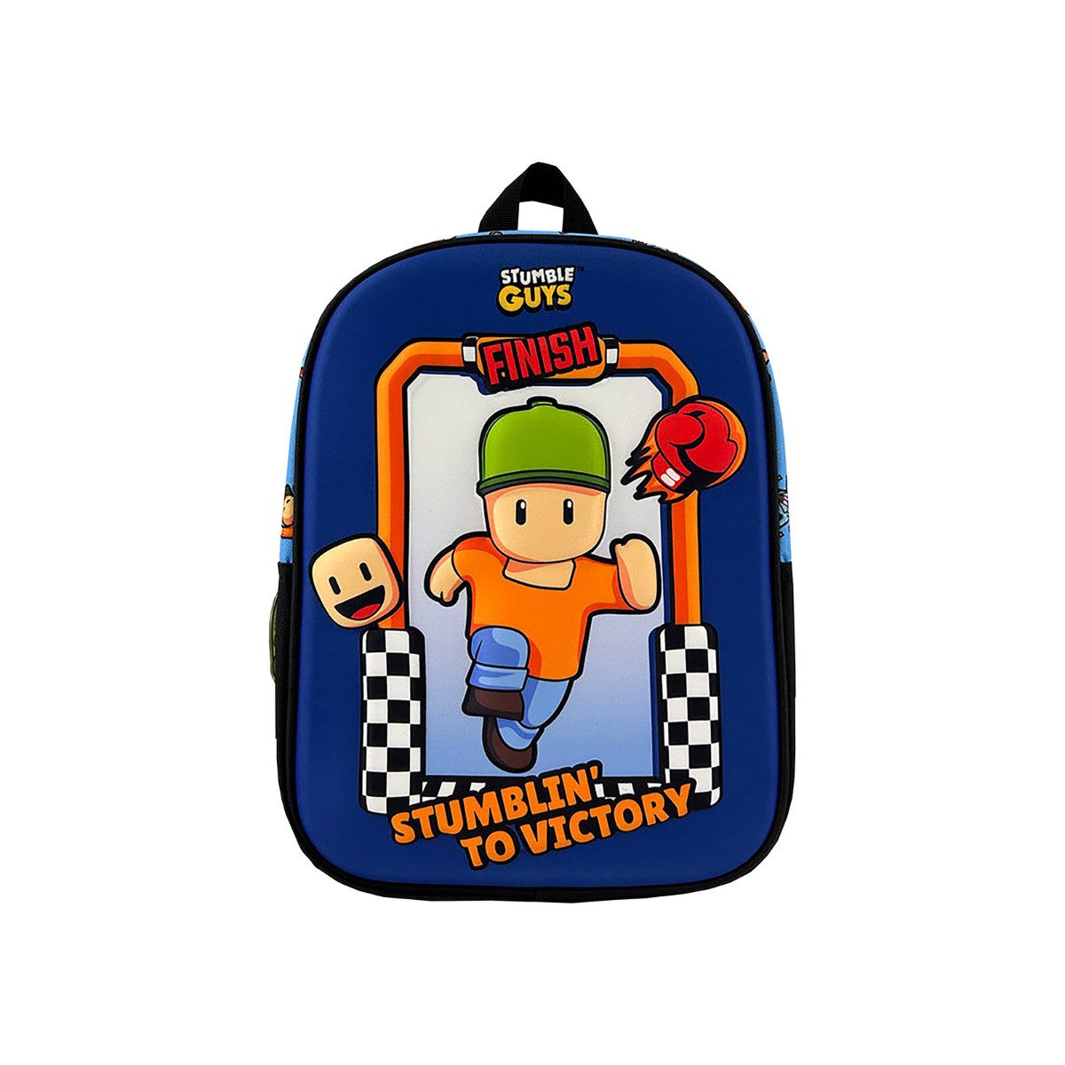 Stumble Guys Kinderrucksack EVA 3D mit Trägern Griff und Namensschild